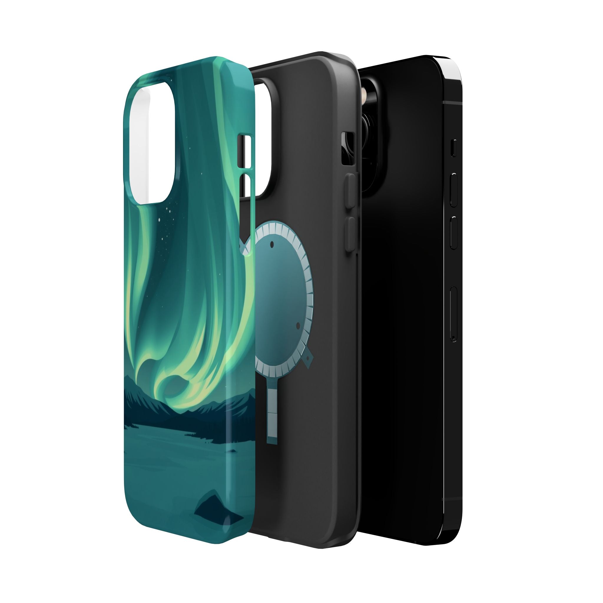 iPhone Northern Lights Abstract Geometric Slim iPhone Everyday Designer · iPhone