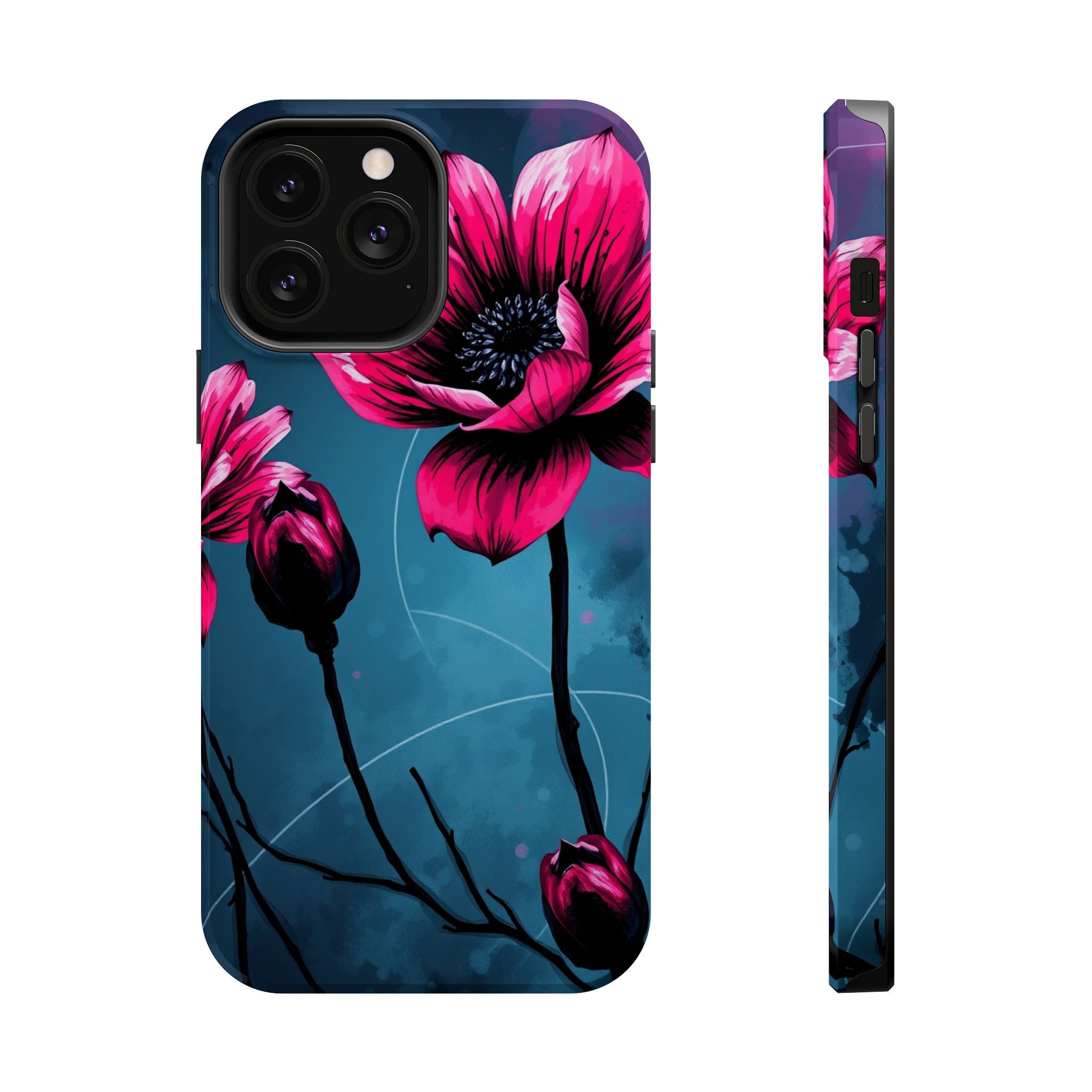 iPhone Floral Ink Wash Bold Art Slim Everyday Designer Case · iPhone Case