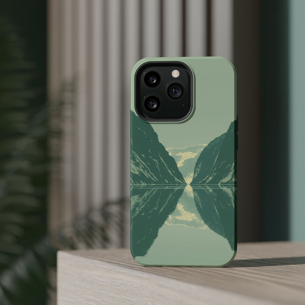iPhone Fjord Reflection Enchanted Art Slim Everyday Designer Case · iPhone Case