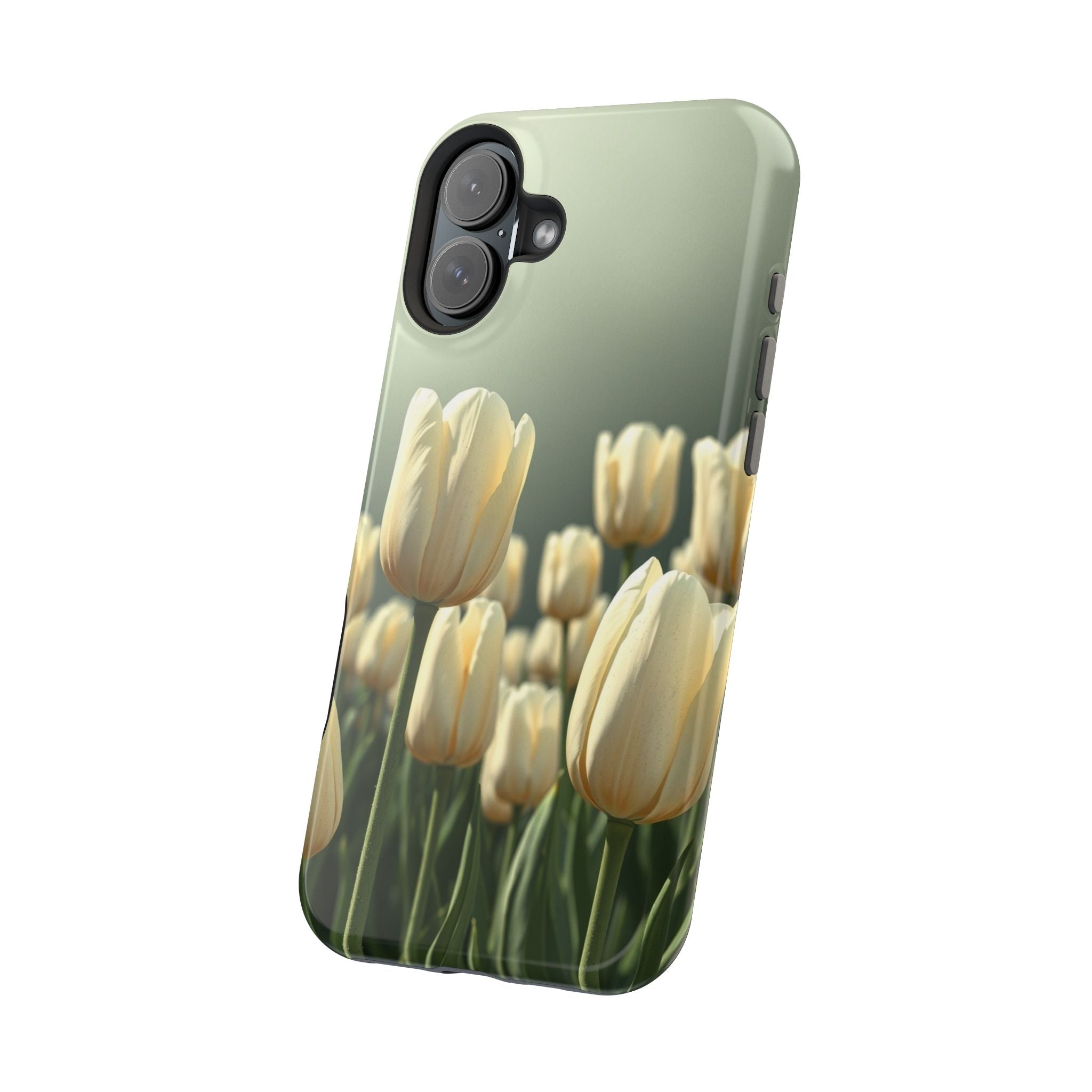 iPhone Tulip Row Serene Design Slim Everyday Designer Case · iPhone Case