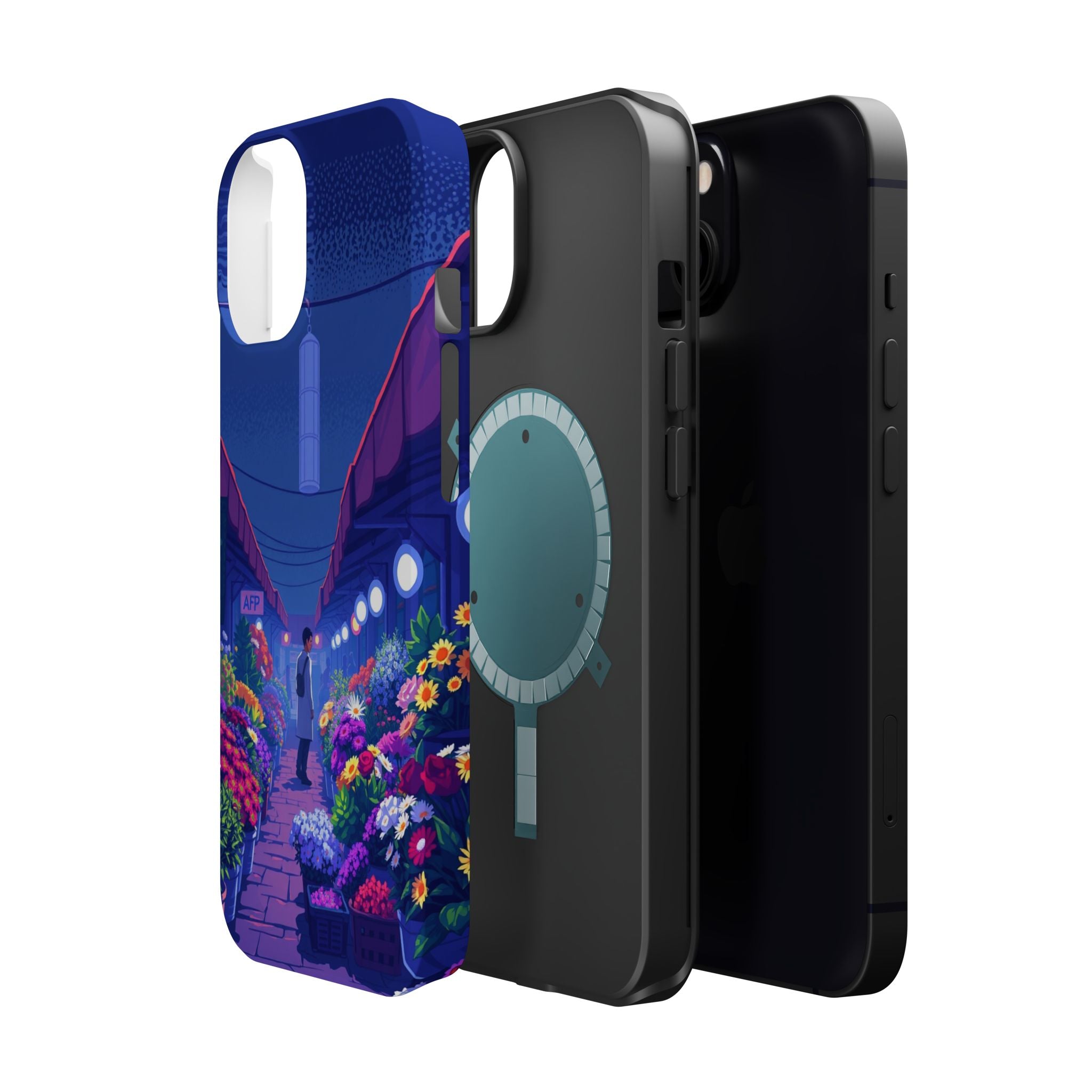 iPhone Flower Market Electric Art Bold Modern Everyday Snap Case · iPhone Case