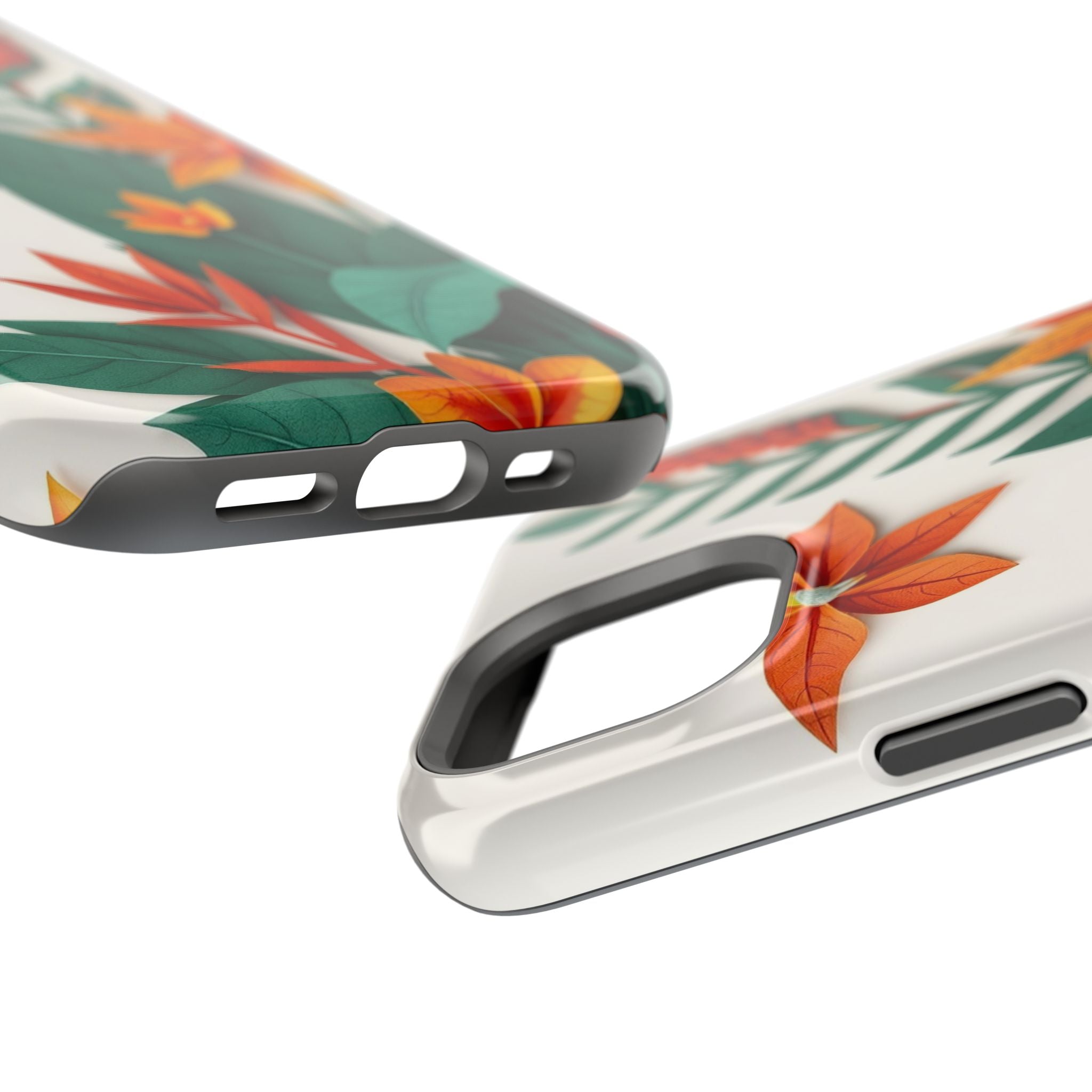 iPhone Jungle Floral Paper Cut Art Bold Modern Everyday Snap Case · iPhone Case