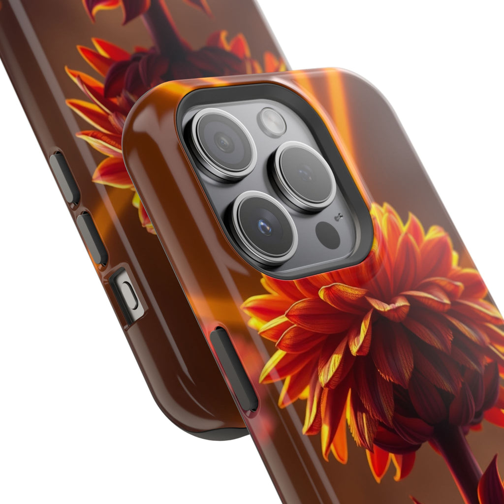 iPhone Mustard And Rust Ranunculus Stack Slim Everyday iPhone Designer · iPhone