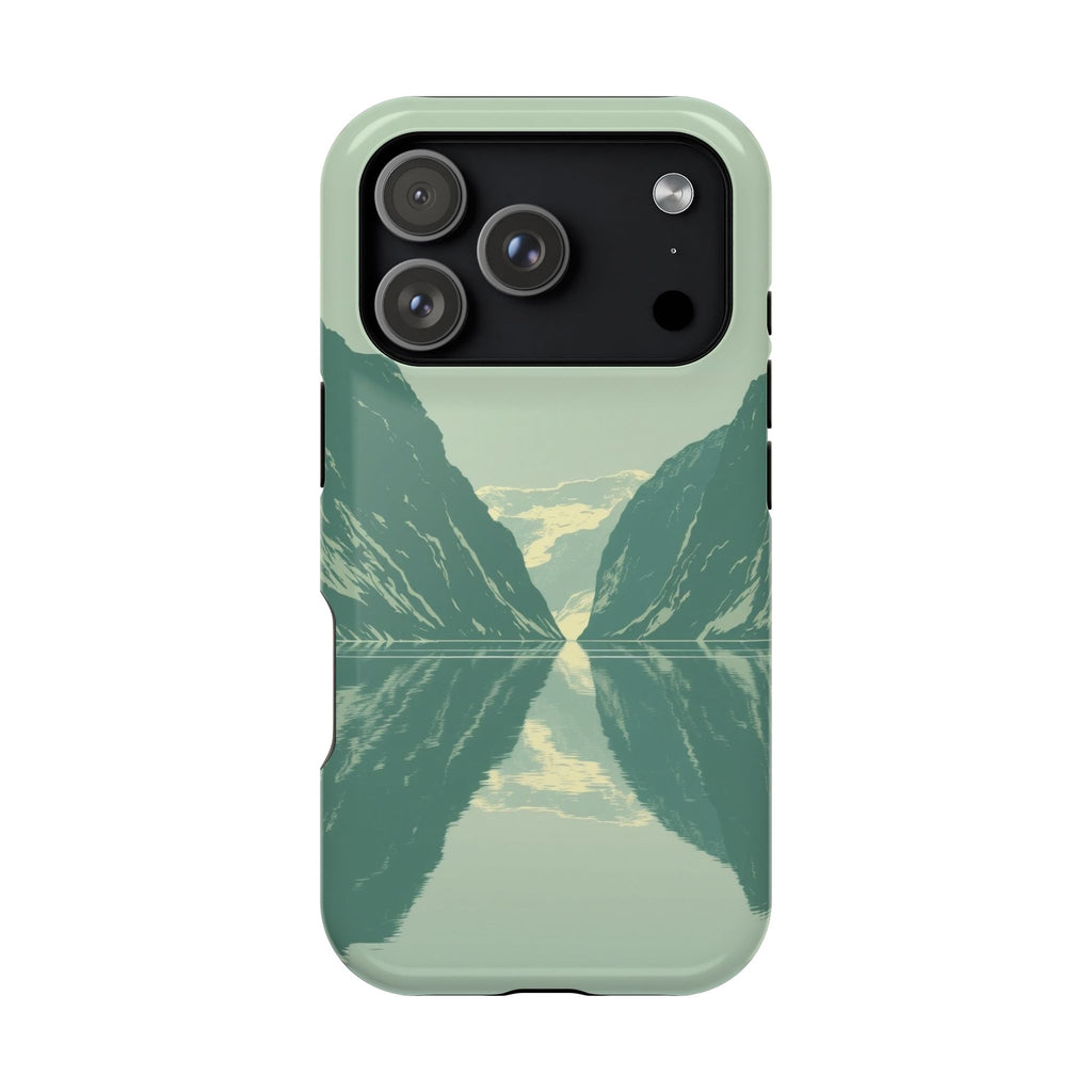 iPhone Fjord Reflection Enchanted Art Slim Everyday Designer Case · iPhone Case
