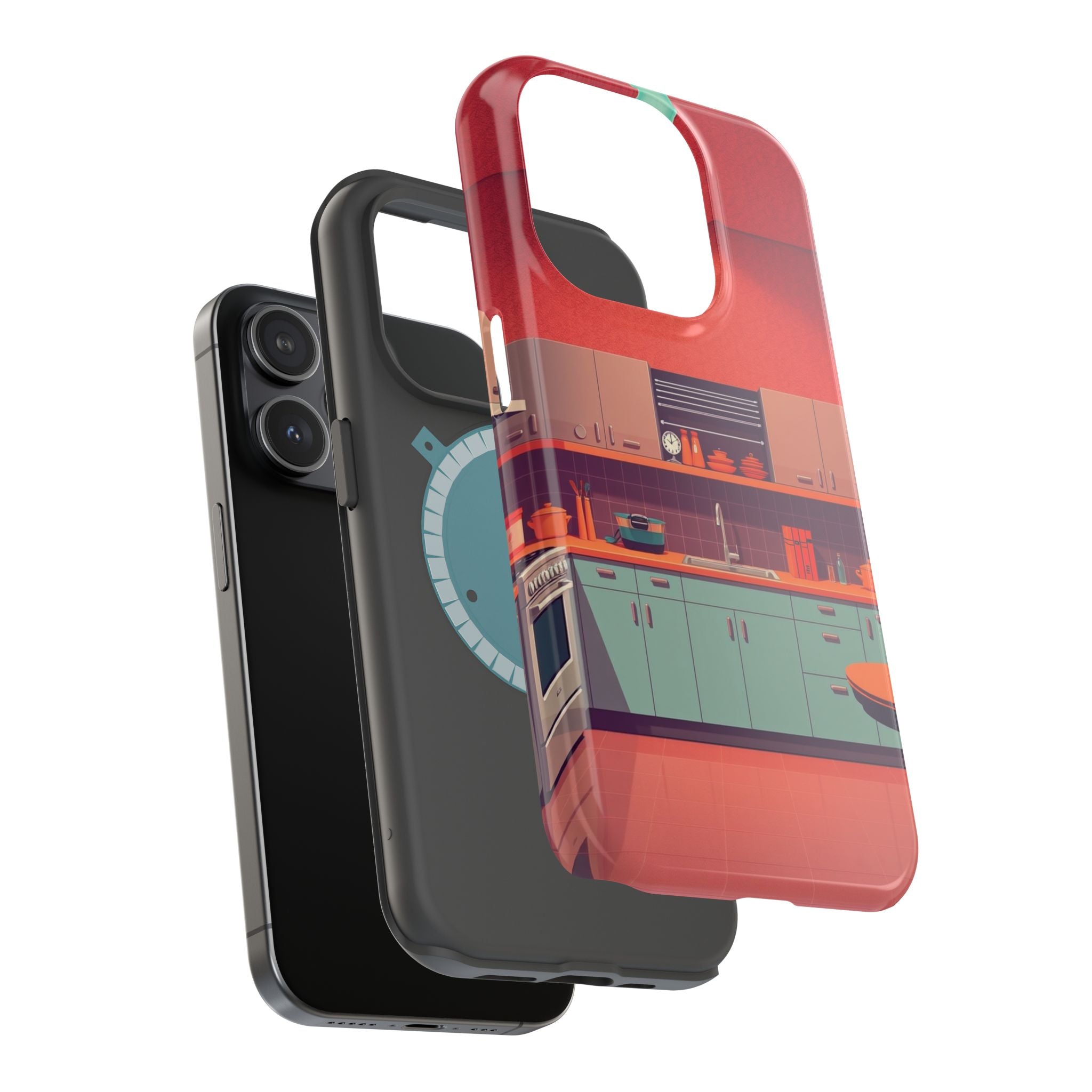 iPhone Earthy 1950s Kitchen Design Bold Modern Everyday Snap Case · iPhone Case