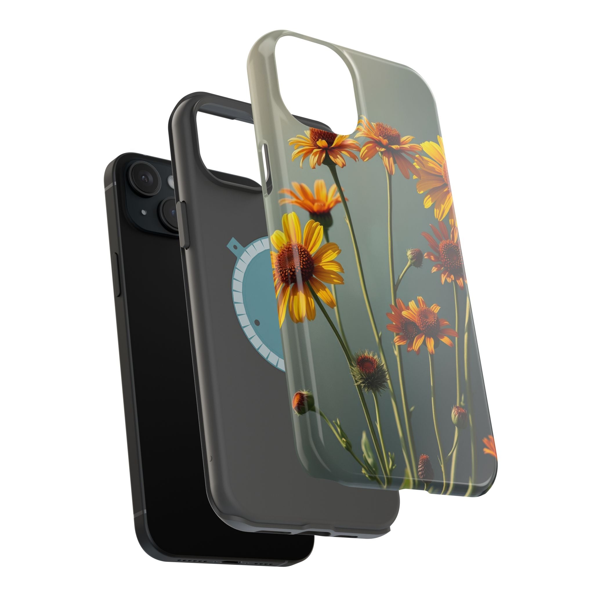 iPhone Mustard And Rust Wildflower Bunch Slim Everyday iPhone Designer · iPhone