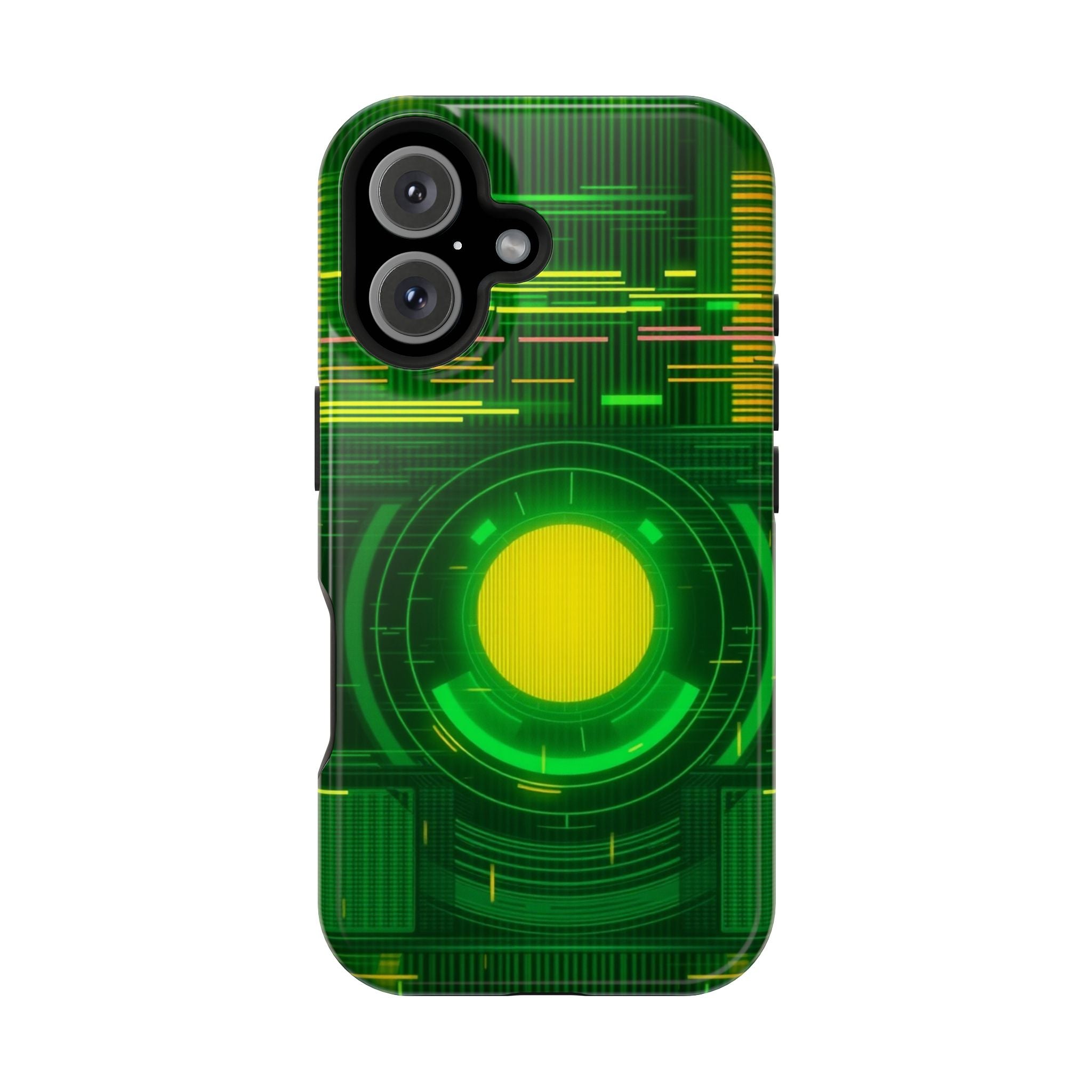 iPhone Emerald Green And Gold VHS Static Slim Everyday Designer Case · iPhone Ca