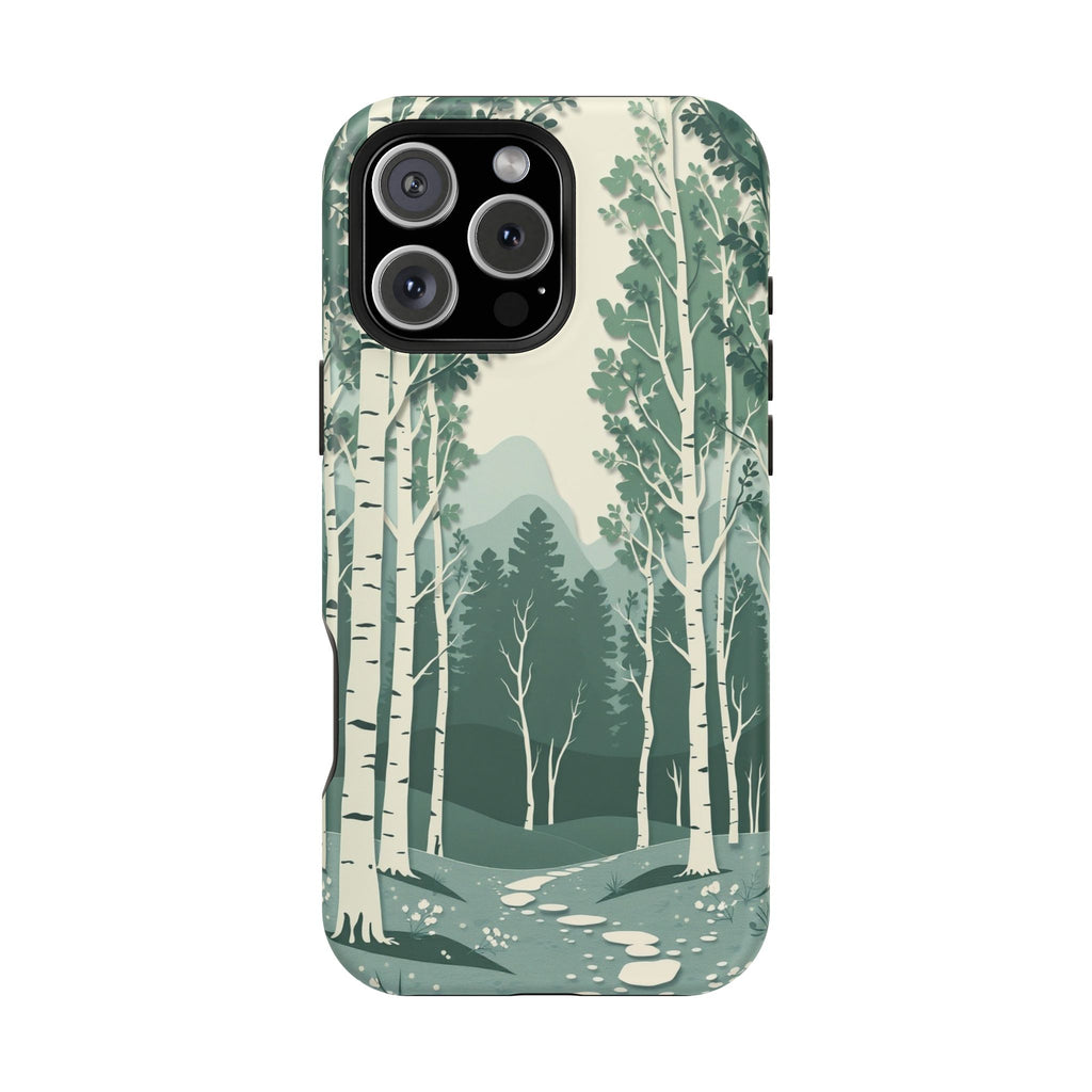 iPhone Birch Grove Paper Cut Art Bold Modern Everyday Snap Case · iPhone Case