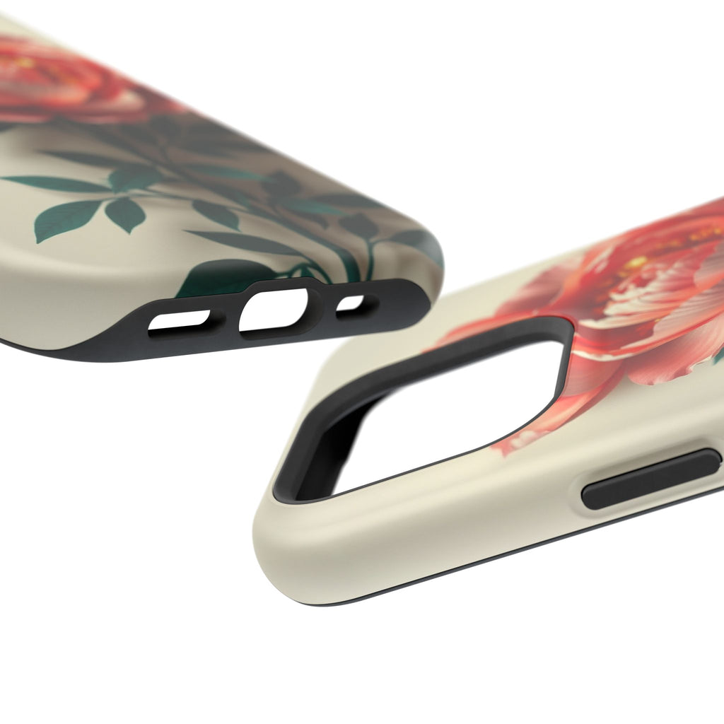 iPhone Emerald Green And Gold Peony Bouquet Slim iPhone Everyday · iPhone Case