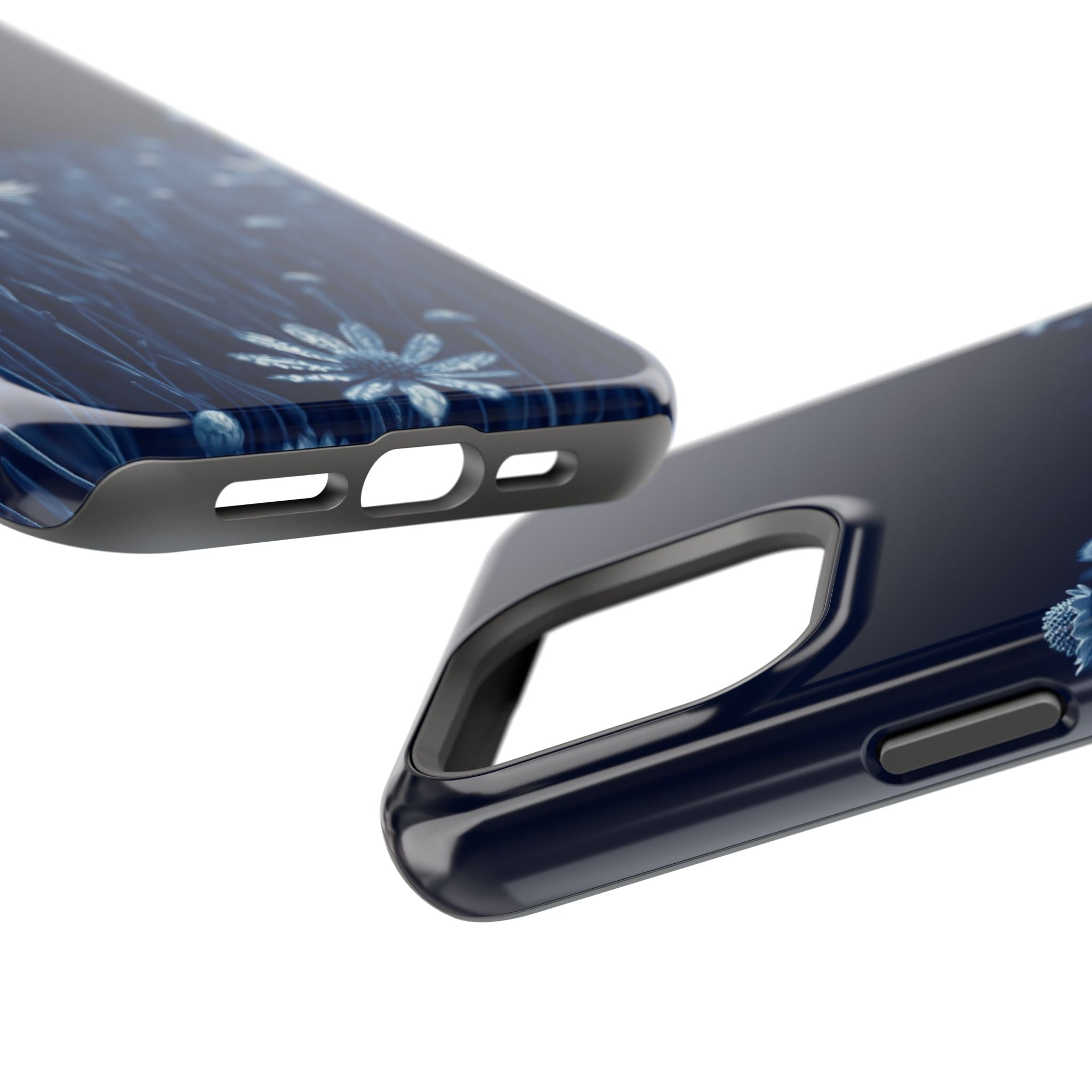 iPhone Midnight Blue And Silver Wildflower Field Clean iPhone Minimal · iPhone C