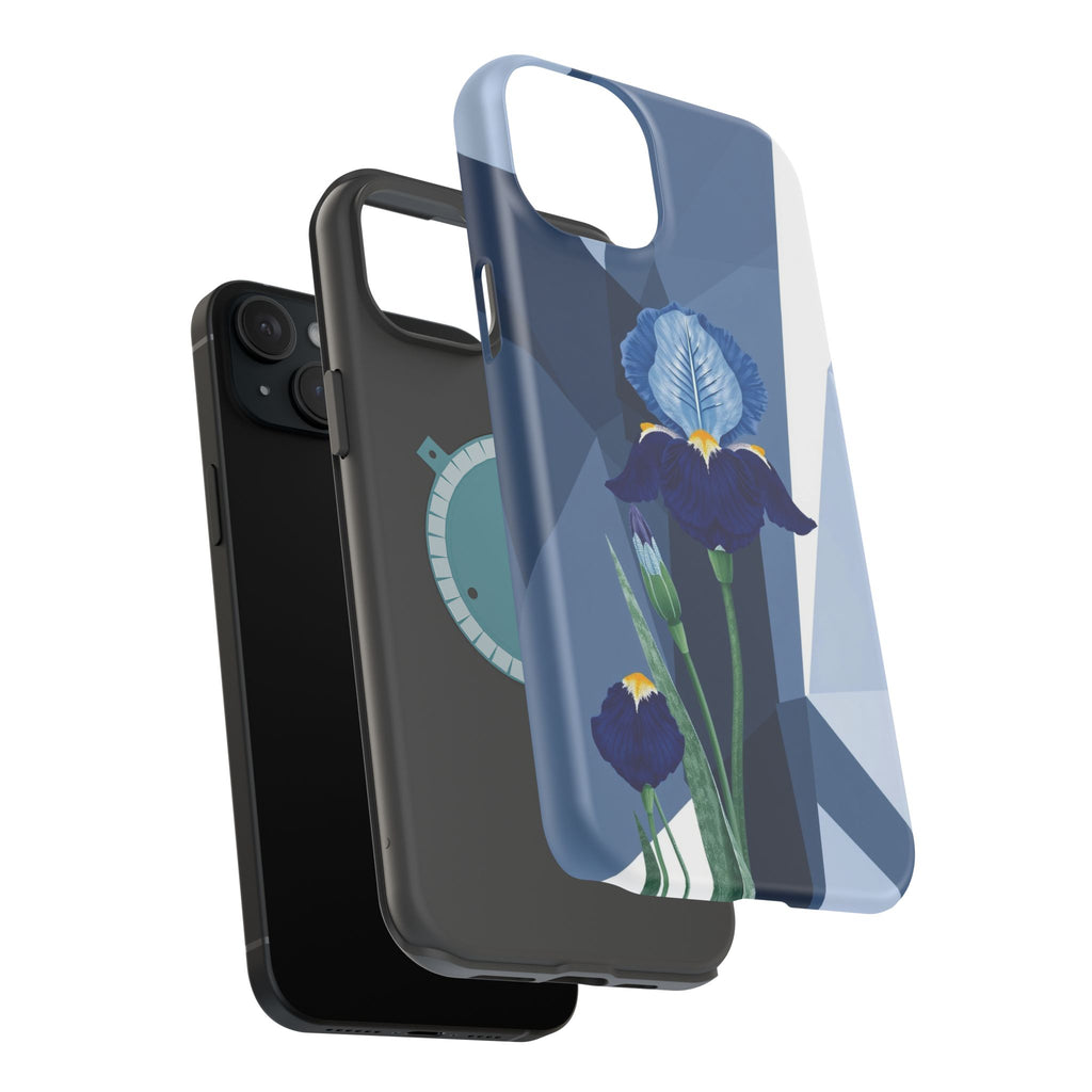 iPhone Earthy Iris Garden Design Bold Modern Everyday Snap Case · iPhone Case