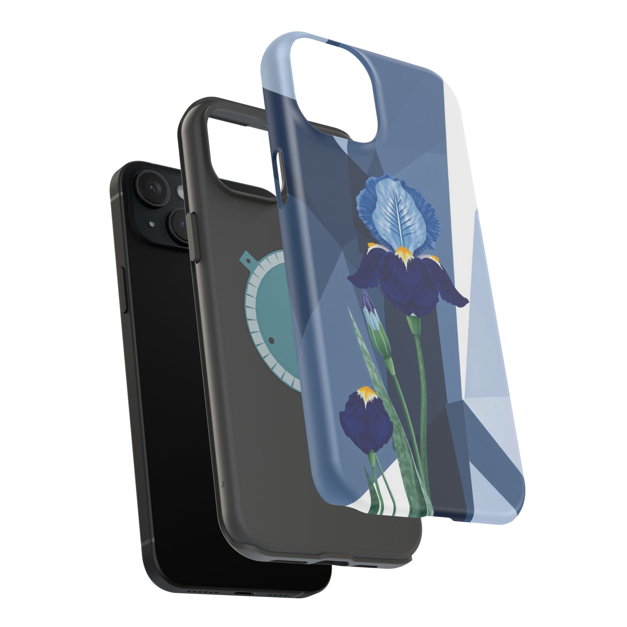 iPhone Earthy Iris Garden Design Bold Modern Everyday Snap Case · iPhone Case