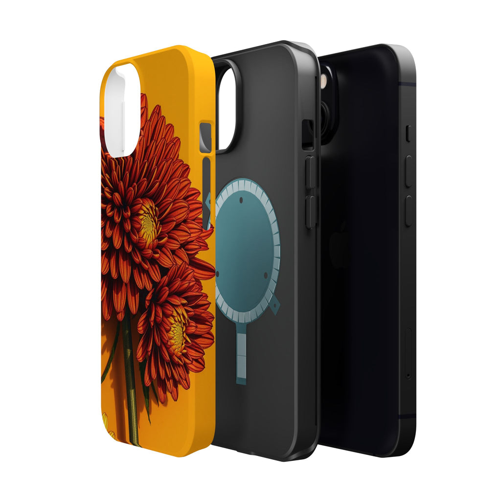 iPhone Mustard And Rust Ranunculus Stack Slim Everyday iPhone 14 · iPhone Case