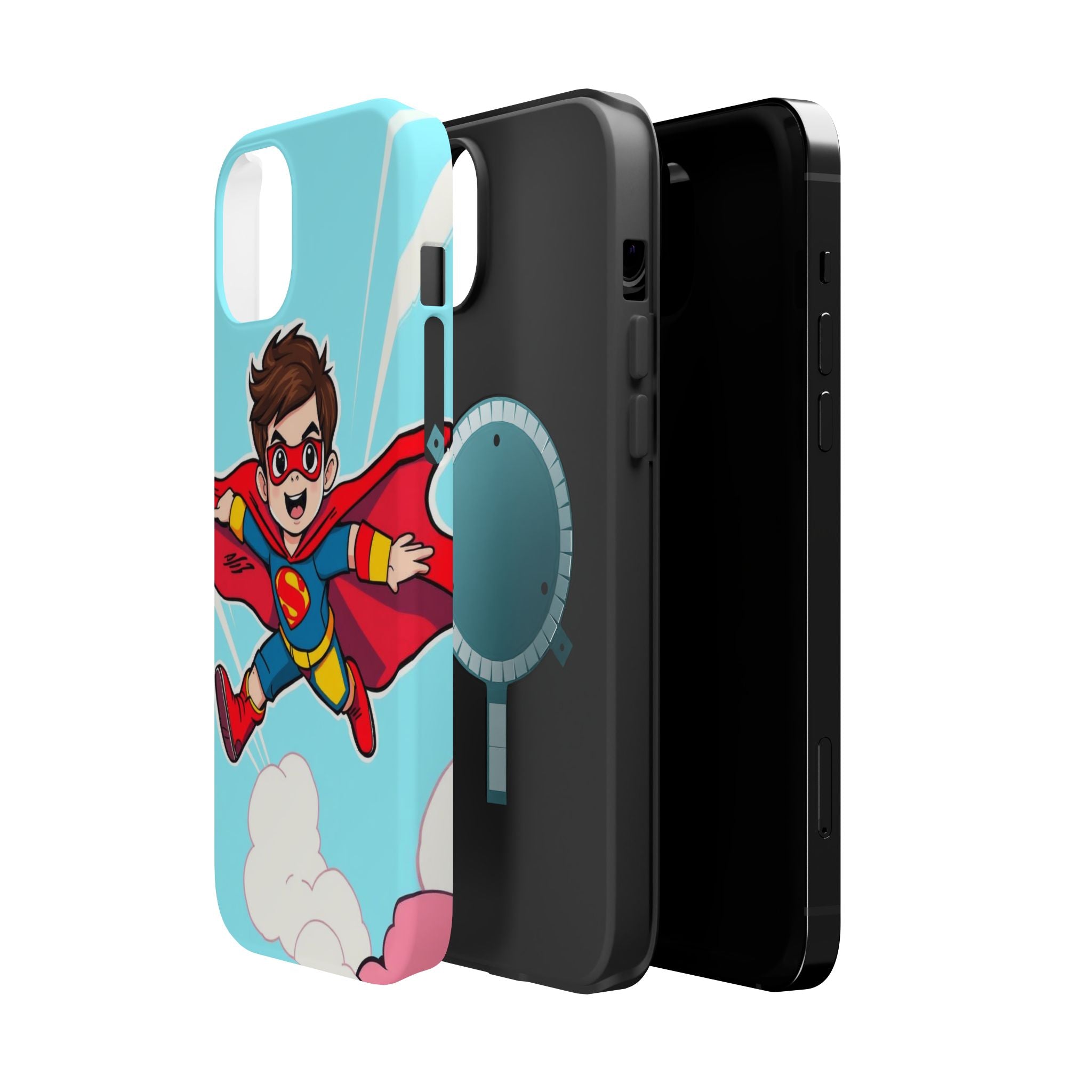 iPhone Kid Superhero Flying Kids Fun iPhone Phone Case Gift Slim · iPhone Case