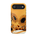 iPhone Burnt Orange And Sand Sunflower Pop Slim iPhone Everyday · iPhone Case
