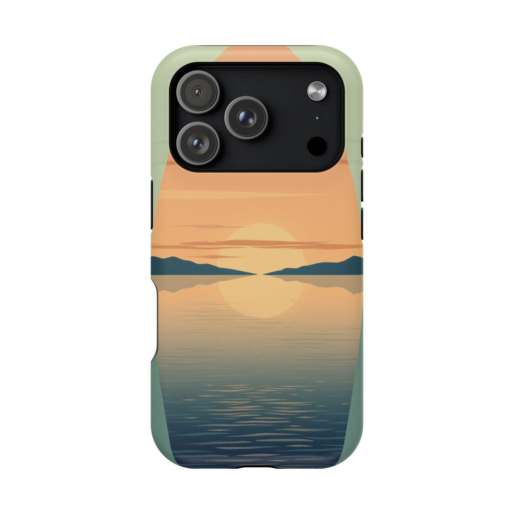 iPhone Sage And Ivory Lake at Twilight Slim Everyday Designer Case · iPhone Case