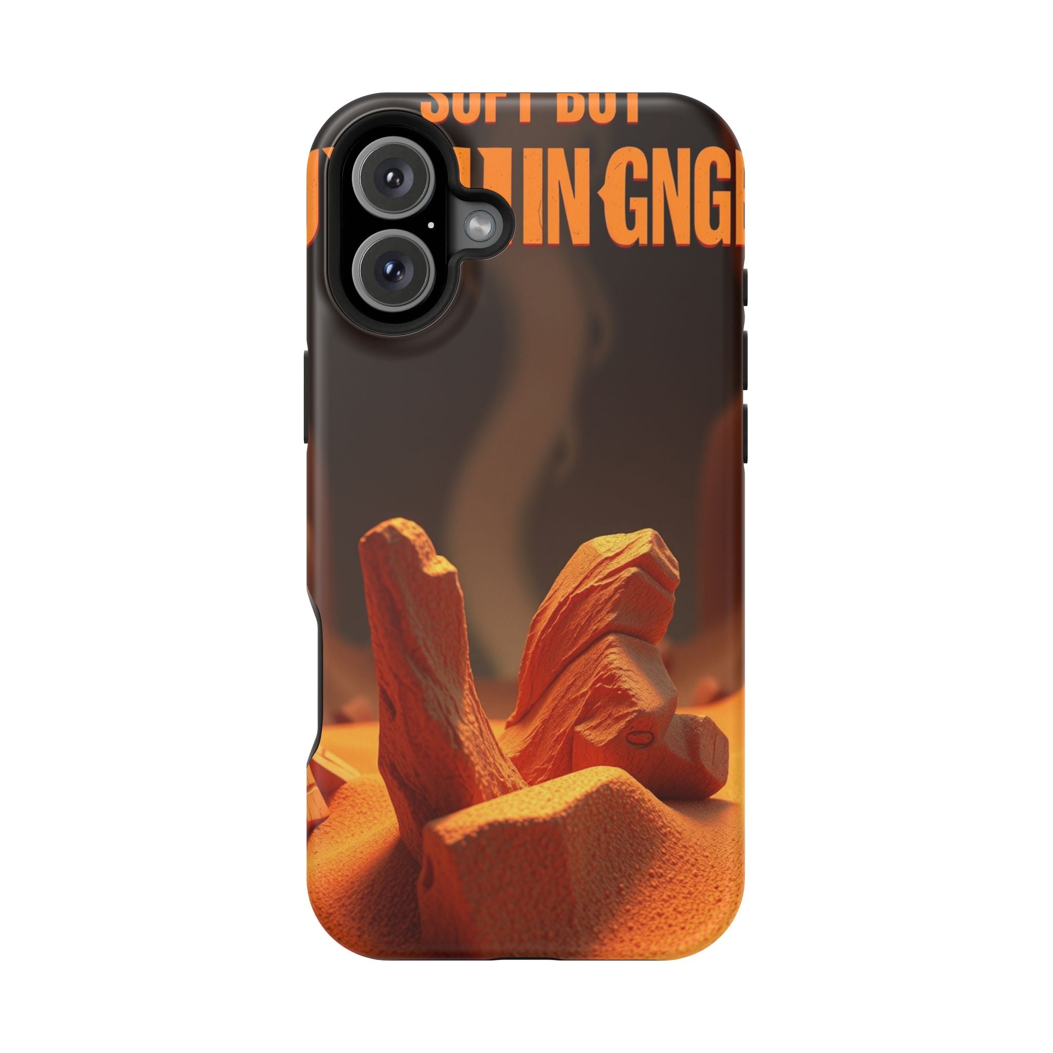 iPhone Earthy Soft but Unhinged Design Slim Everyday Designer Case · iPhone Case