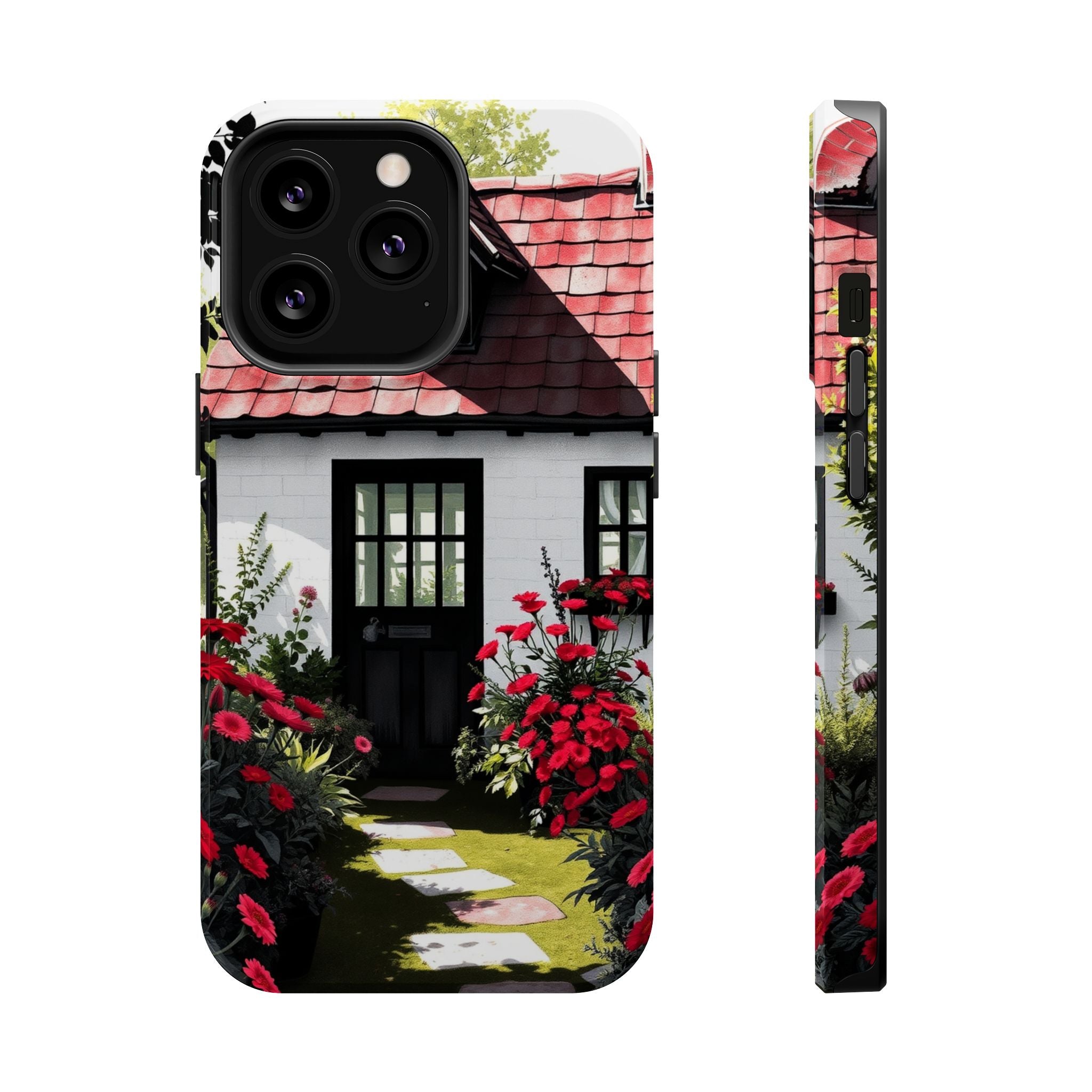 iPhone Cottage Garden Vibrant Watercolor Slim Snap Case · iPhone Case
