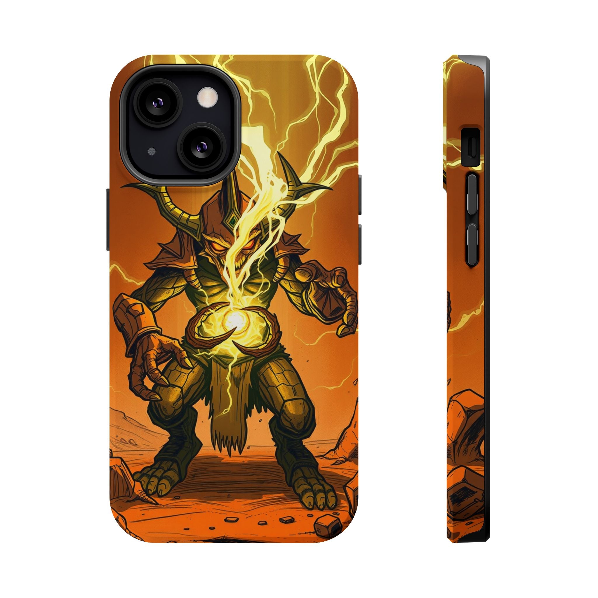 iPhone Burnt Orange And Sand Chaos Goblin Energy Clean Minimal Snap Case · iPhon