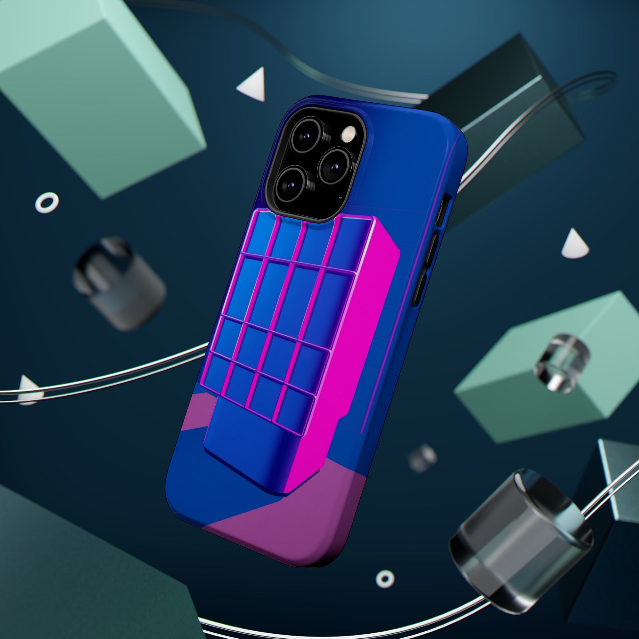 iPhone Earthy 80s Grid Synthwave Design Slim Everyday Designer Case · iPhone Cas