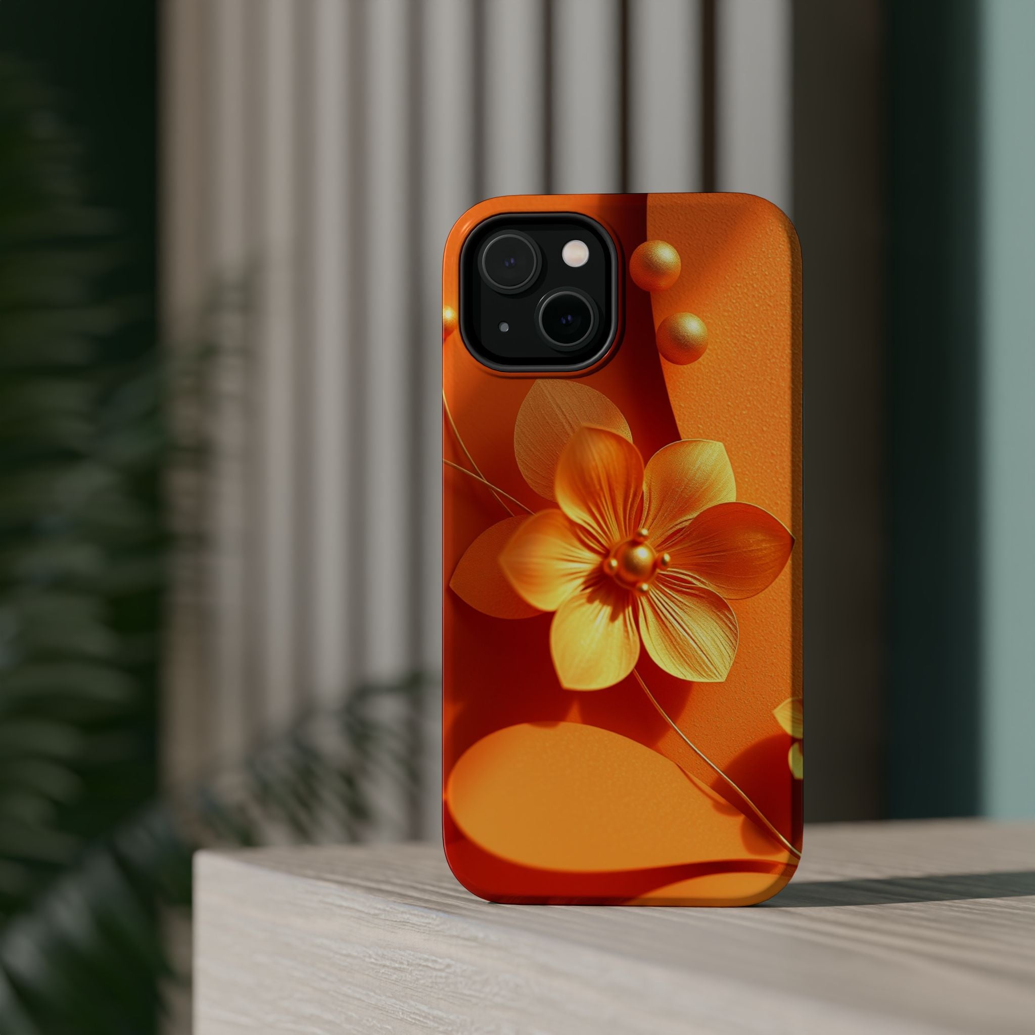 iPhone Floral Geometric Gold Foil Luxury Slim Everyday iPhone Designer · iPhone
