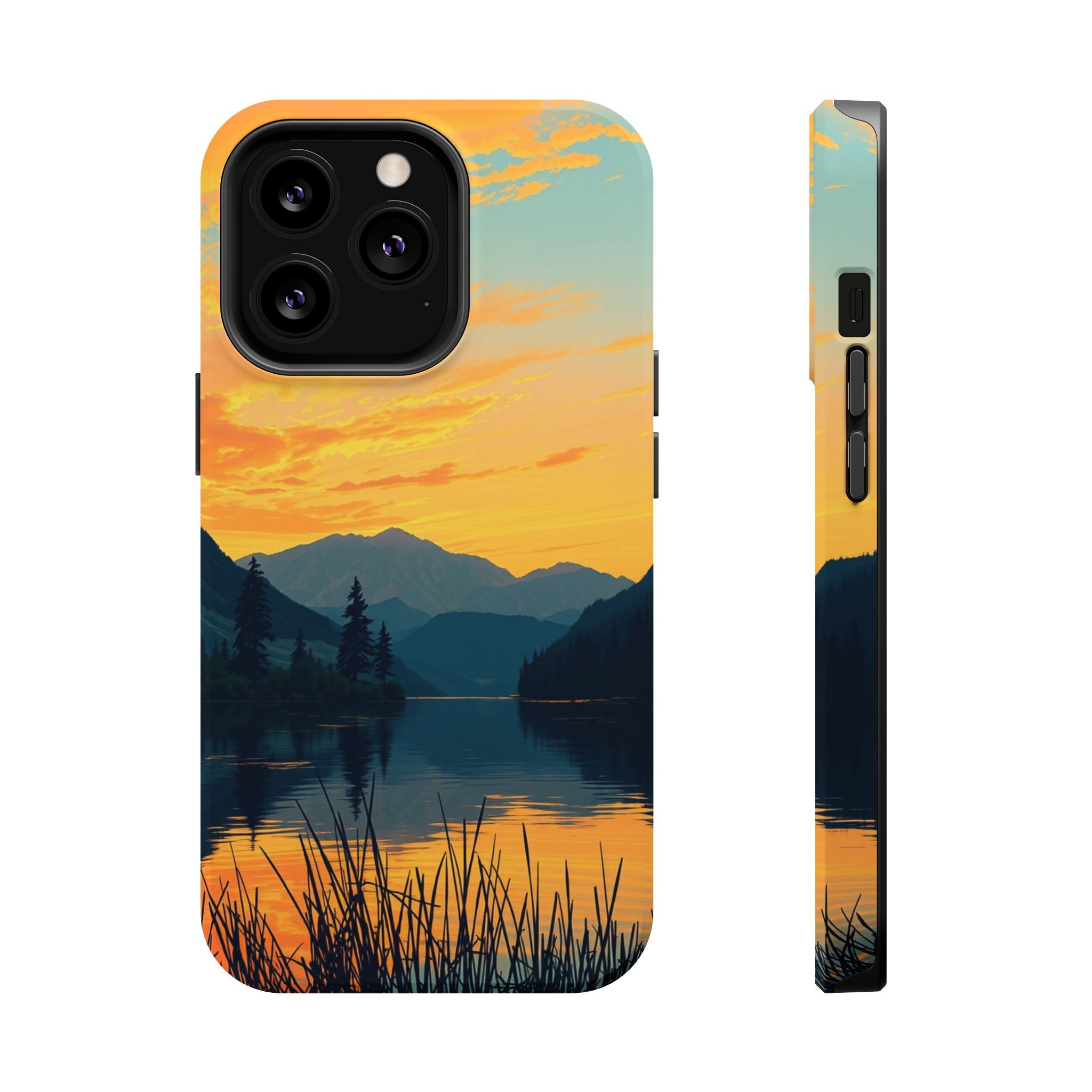 iPhone Lake at Twilight Oil Painting Impressionist iPhone Artistic · iPhone Case
