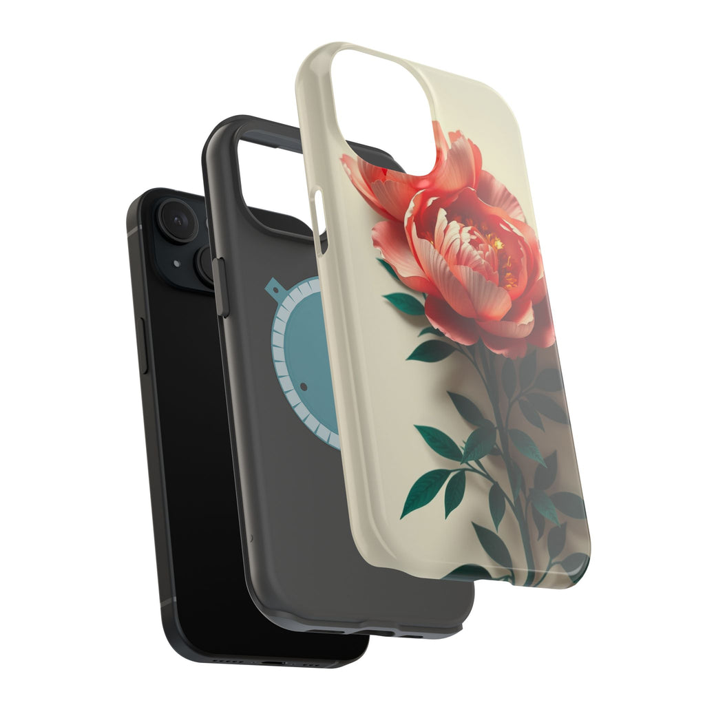 iPhone Emerald Green And Gold Peony Bouquet Slim iPhone Everyday · iPhone Case