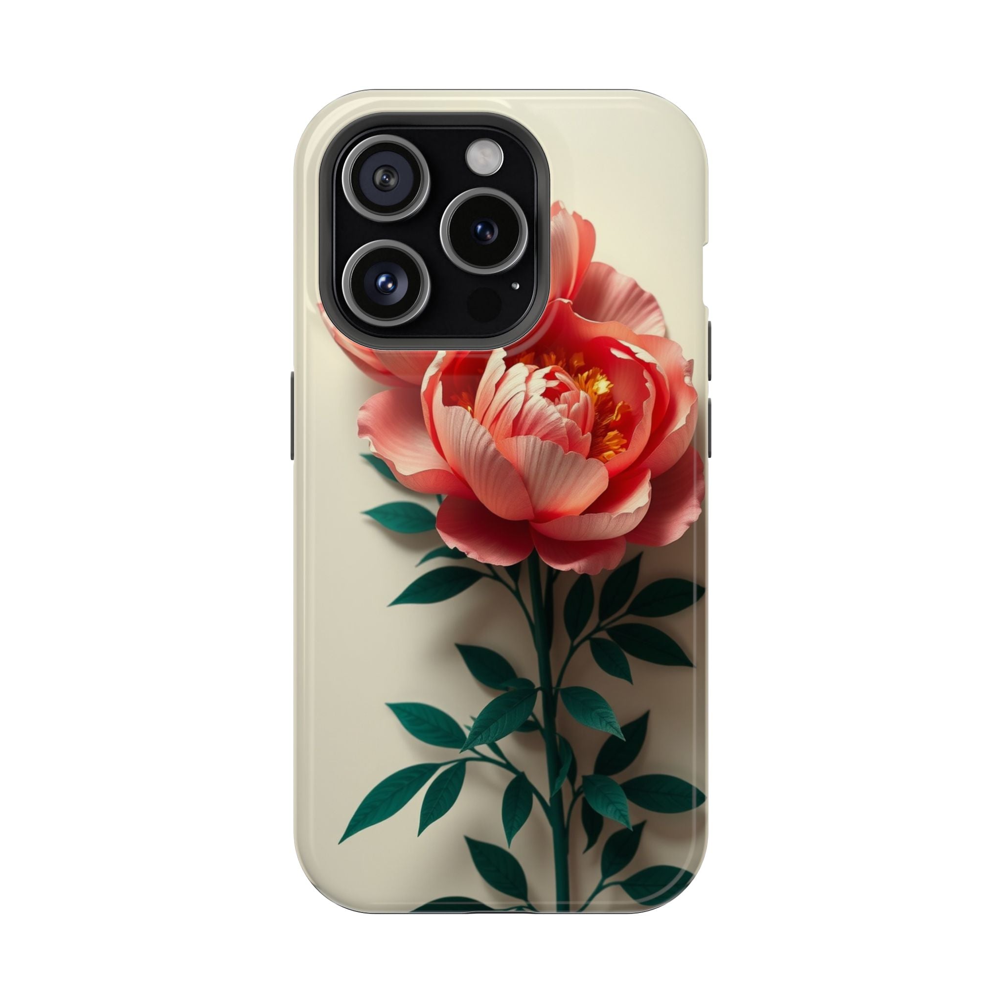 iPhone Emerald Green And Gold Peony Bouquet Slim iPhone Everyday · iPhone Case