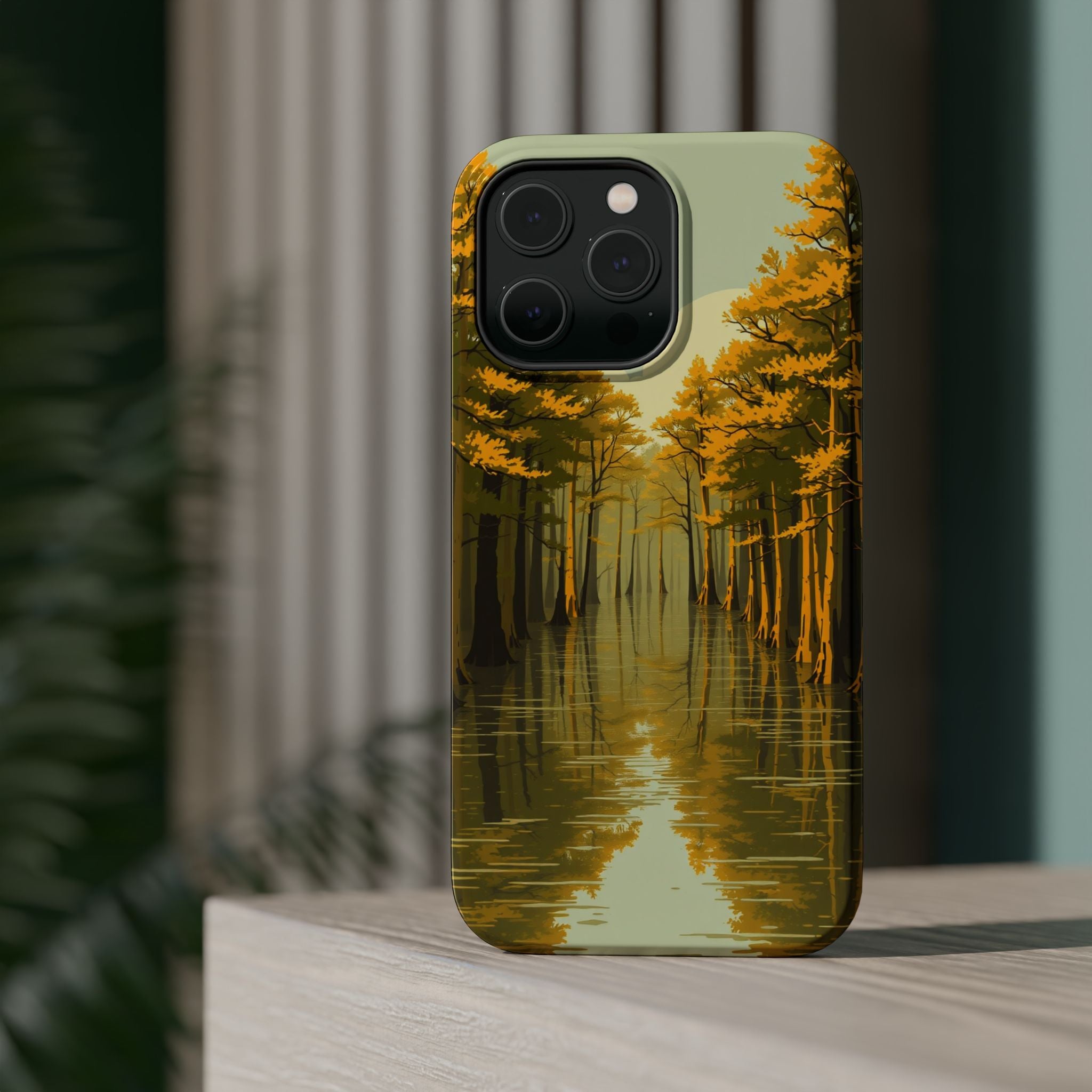 iPhone Cypress Swamp Enchanted Art Bold Modern Everyday Snap Case · iPhone Case