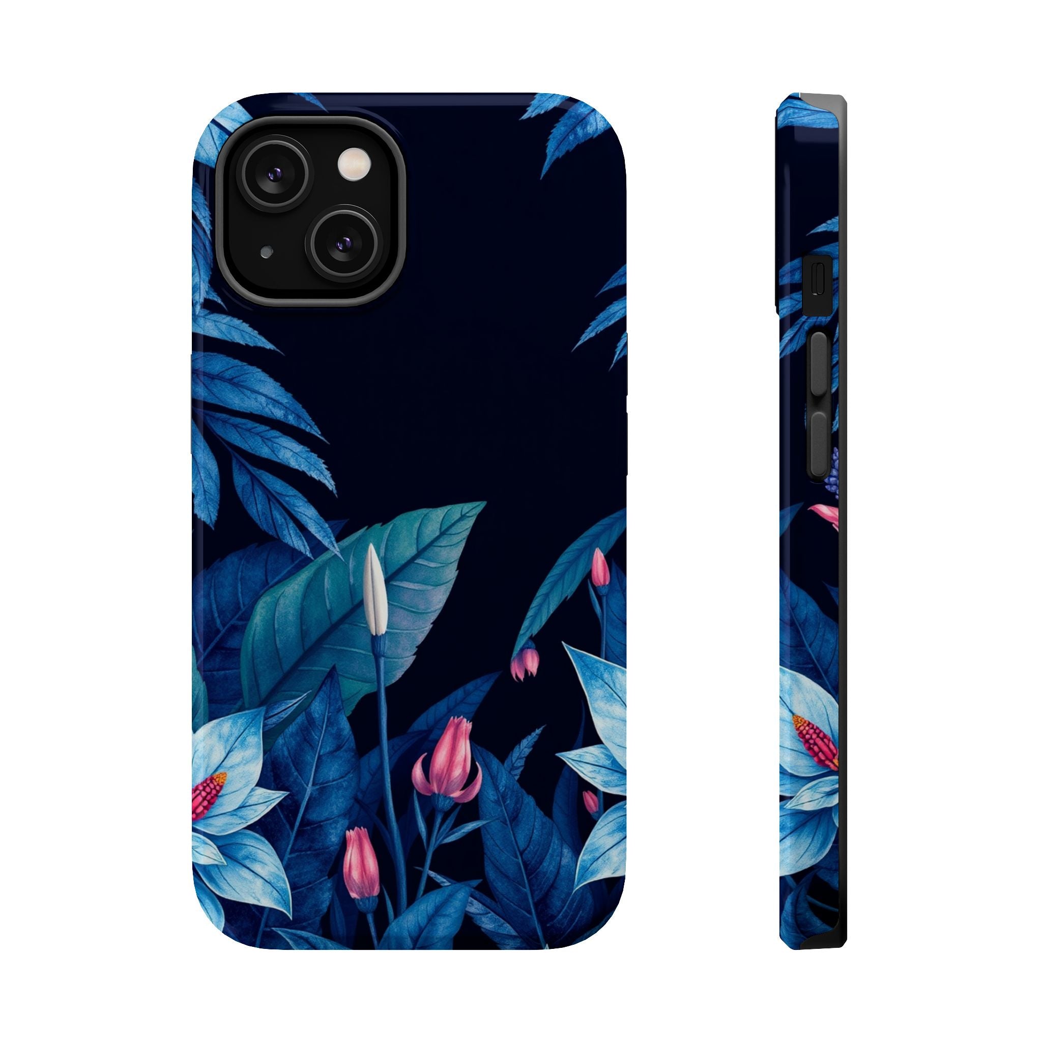 iPhone Serene Jungle Floral Design Clean Minimal Snap Cas Slim Snap Case · iPhon