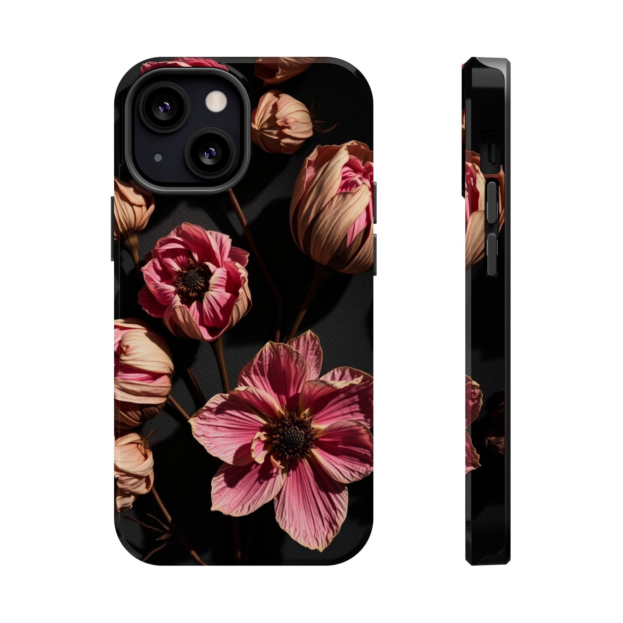 iPhone Dried Flower Flat Lay Electric Art Slim Snap Case · iPhone Case