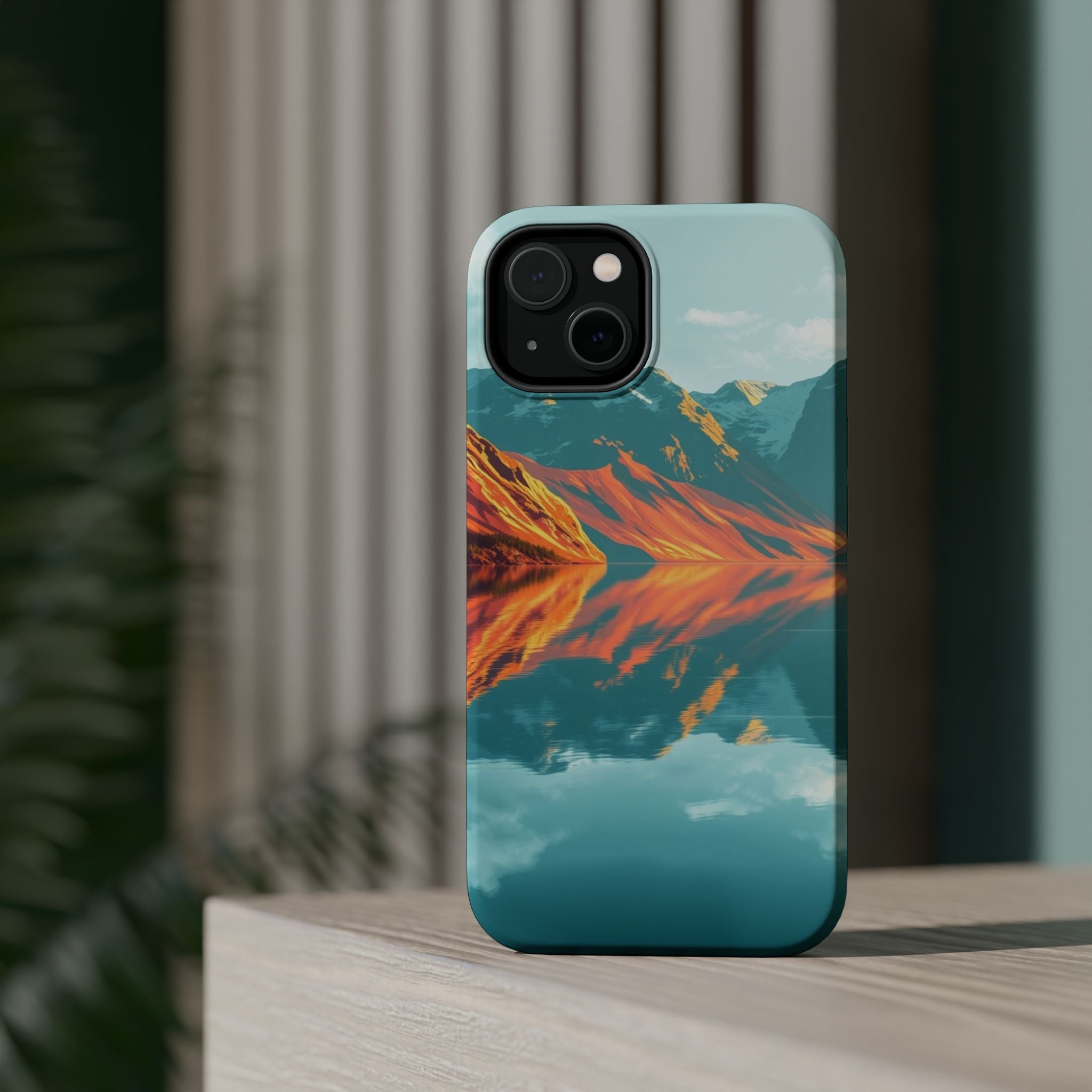 iPhone Fjord Reflection Gold Foil Luxury Slim Everyday iPhone Designer · iPhone
