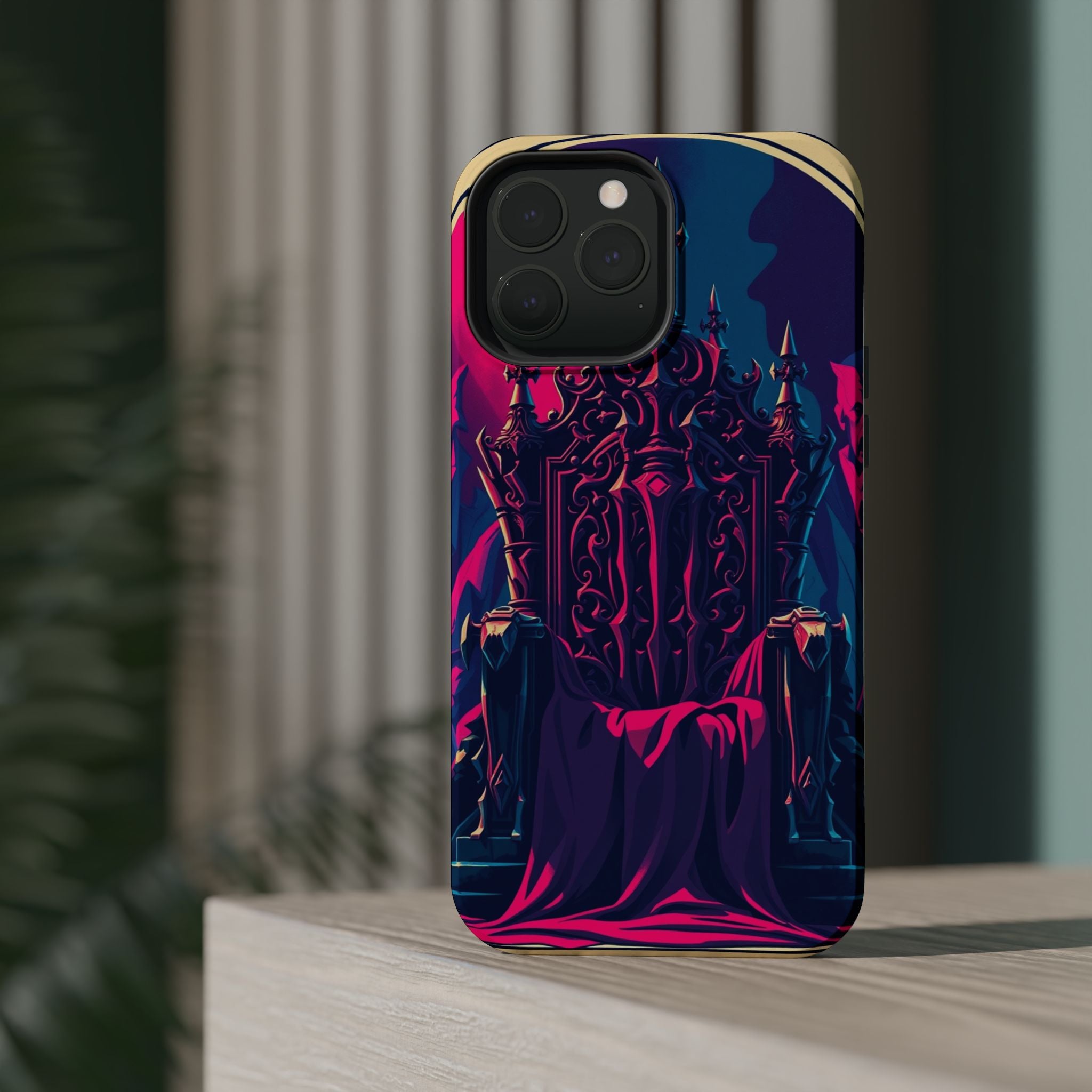iPhone Lich King Throne Vintage Retro Poster Slim Everyday Designer Case · iPhon