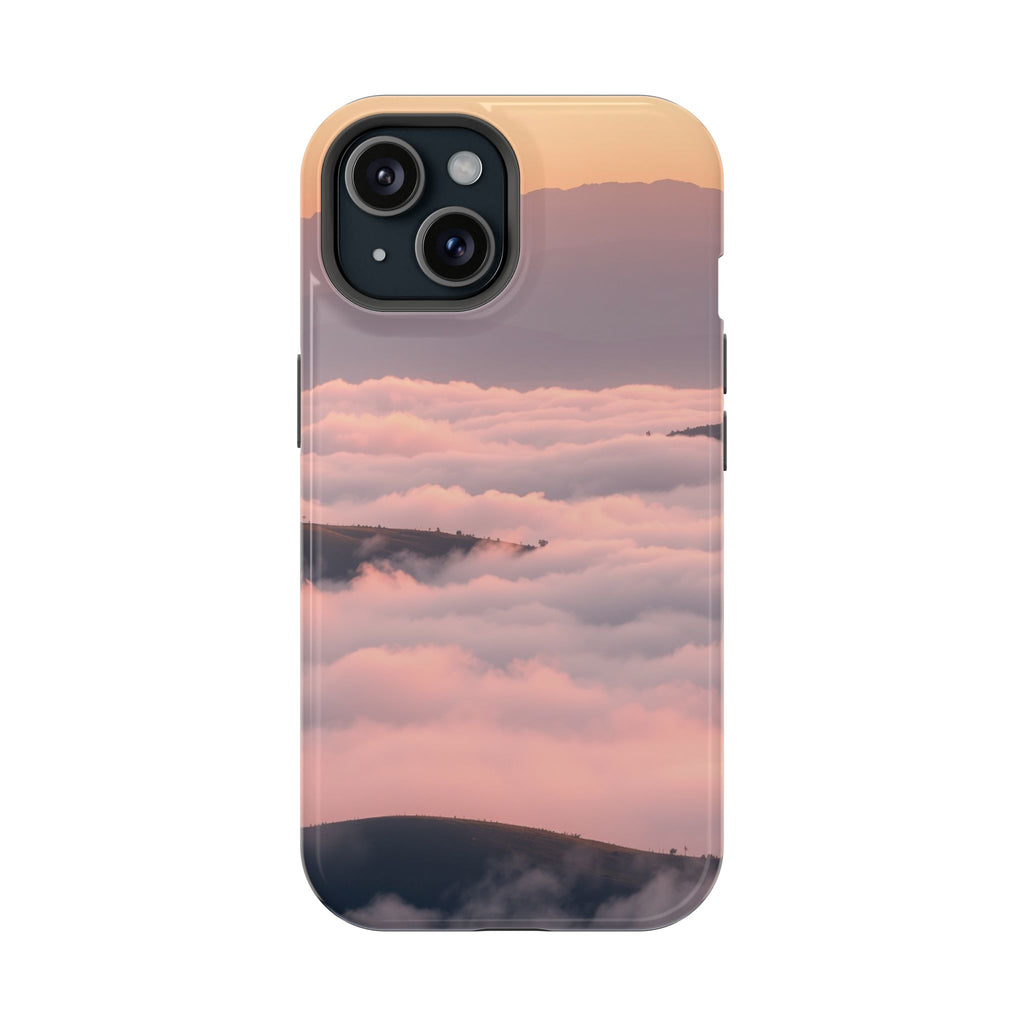 iPhone Fog Rolling Over Hills Grunge Distressed Soft iPhone Finish · iPhone Case