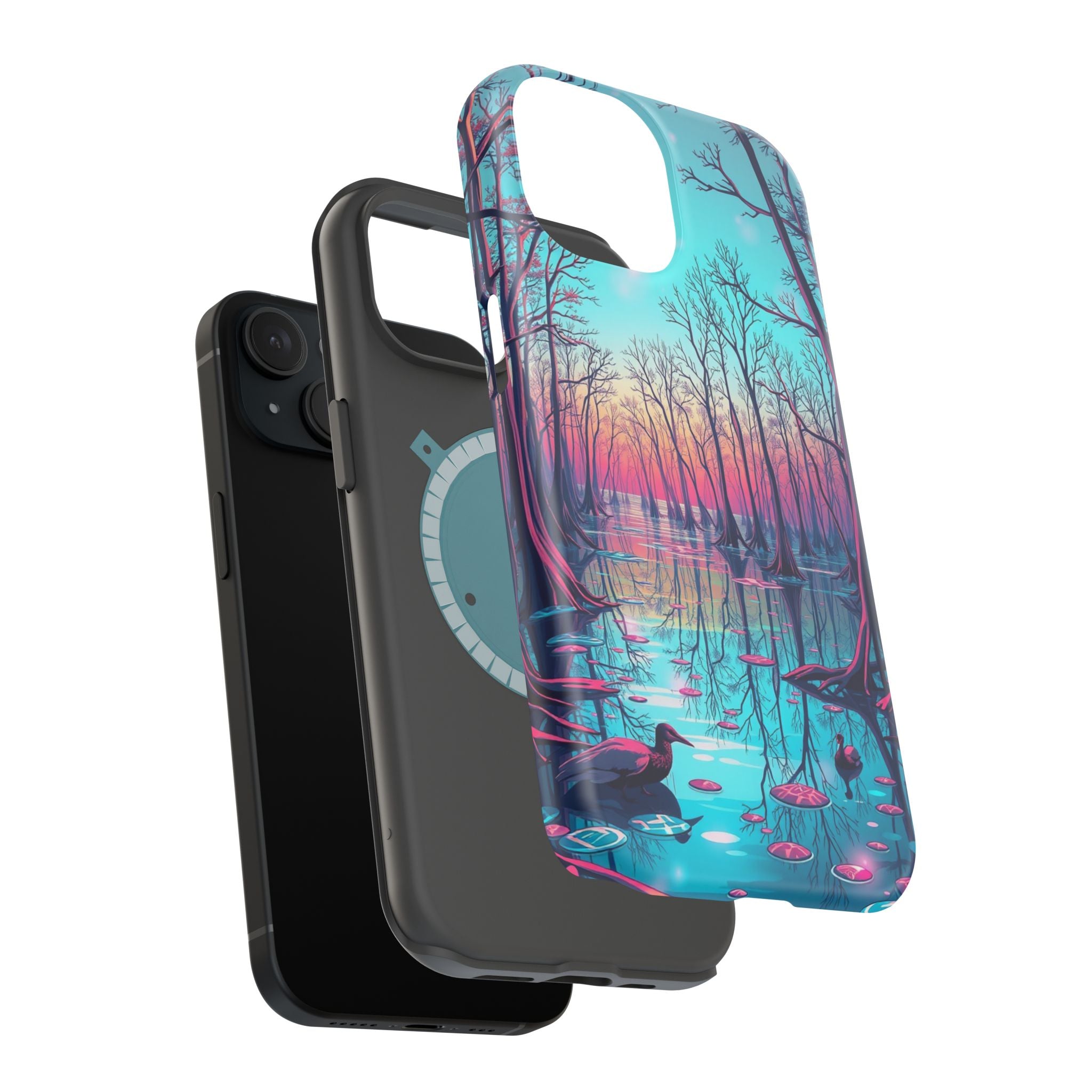 iPhone Cypress Swamp Holographic Iridescent Slim iPhone Everyday · iPhone Case