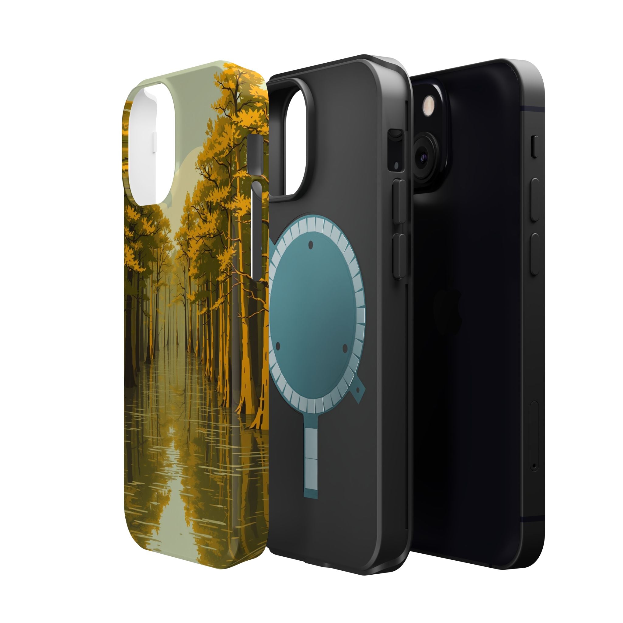 iPhone Cypress Swamp Enchanted Art Bold Modern Everyday Snap Case · iPhone Case