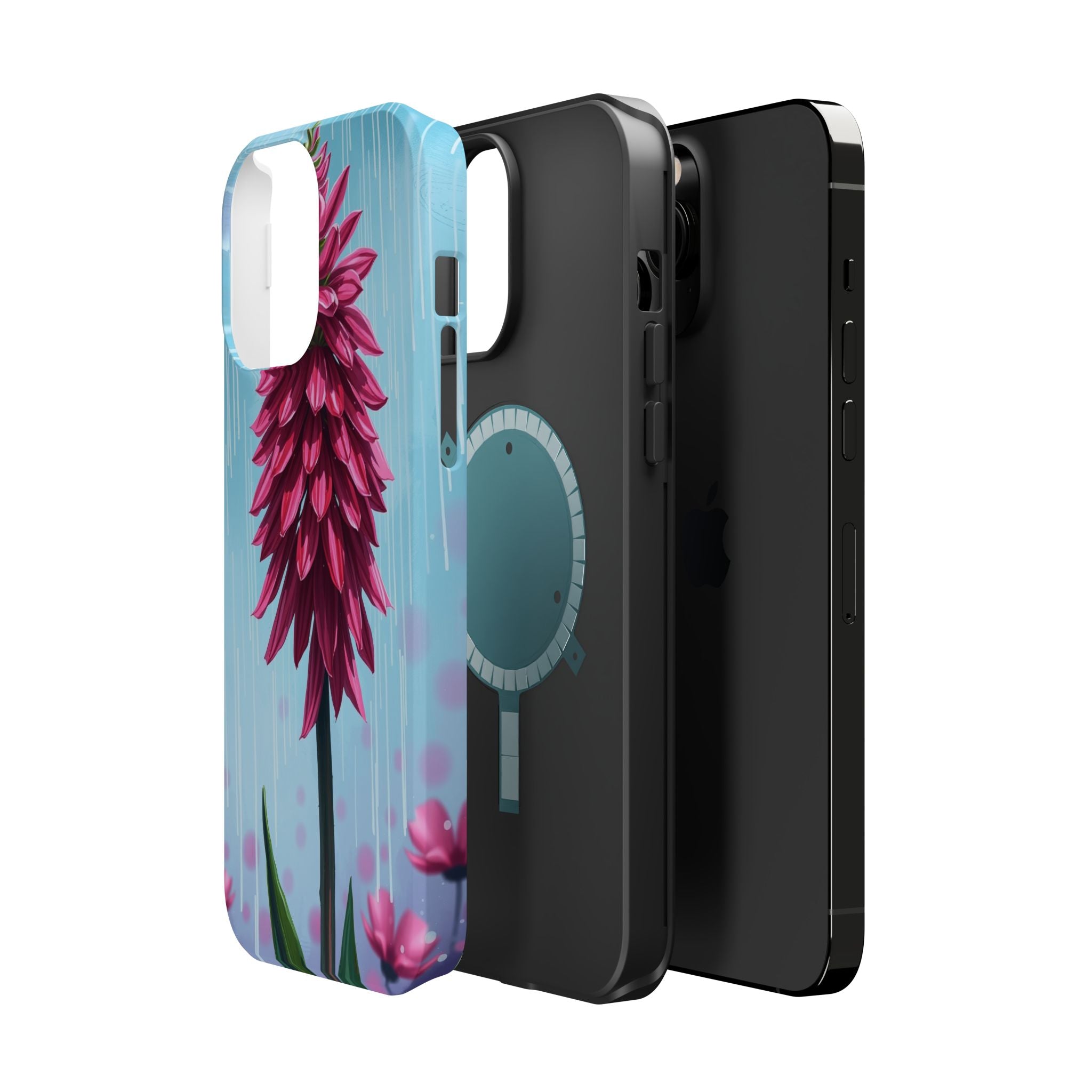 iPhone Cyan And Magenta Spring Shower Bloom Slim iPhone Everyday · iPhone Case