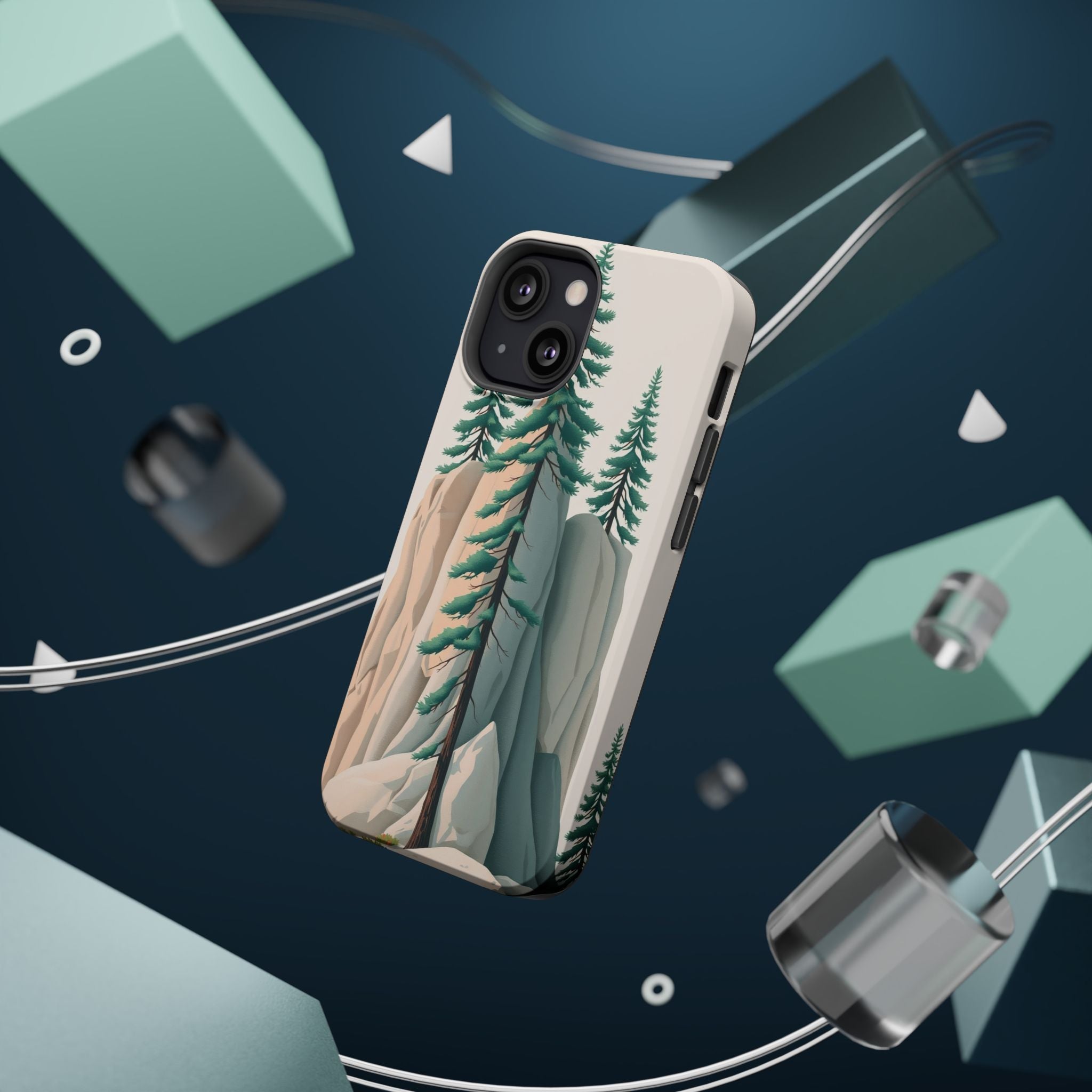 iPhone Pine Ridge Electric Art 17 Bold Modern Everyday Snap Case · iPhone Case
