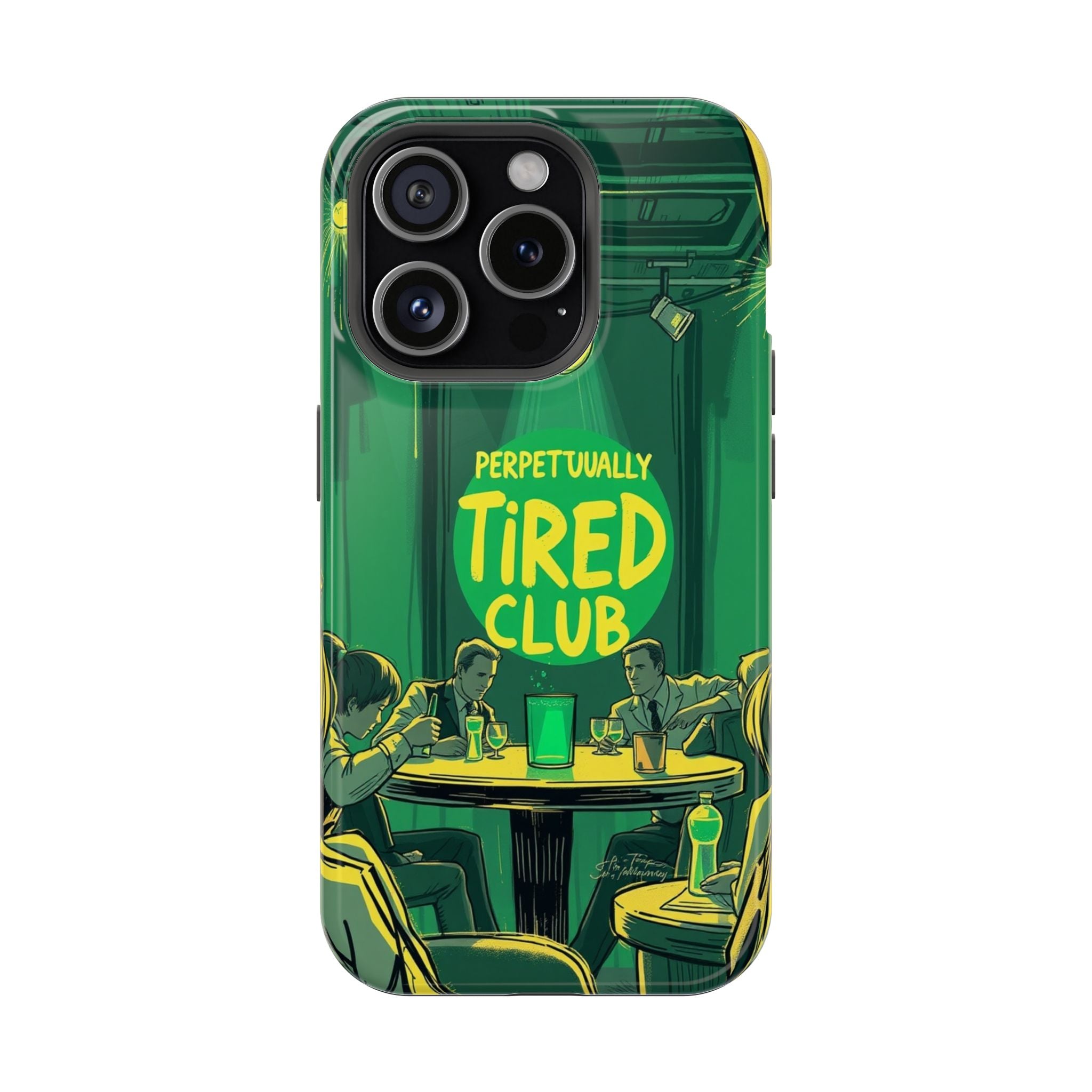 iPhone Radiant Perpetually Tired Club Design Slim Everyday Designer Case · iPhon