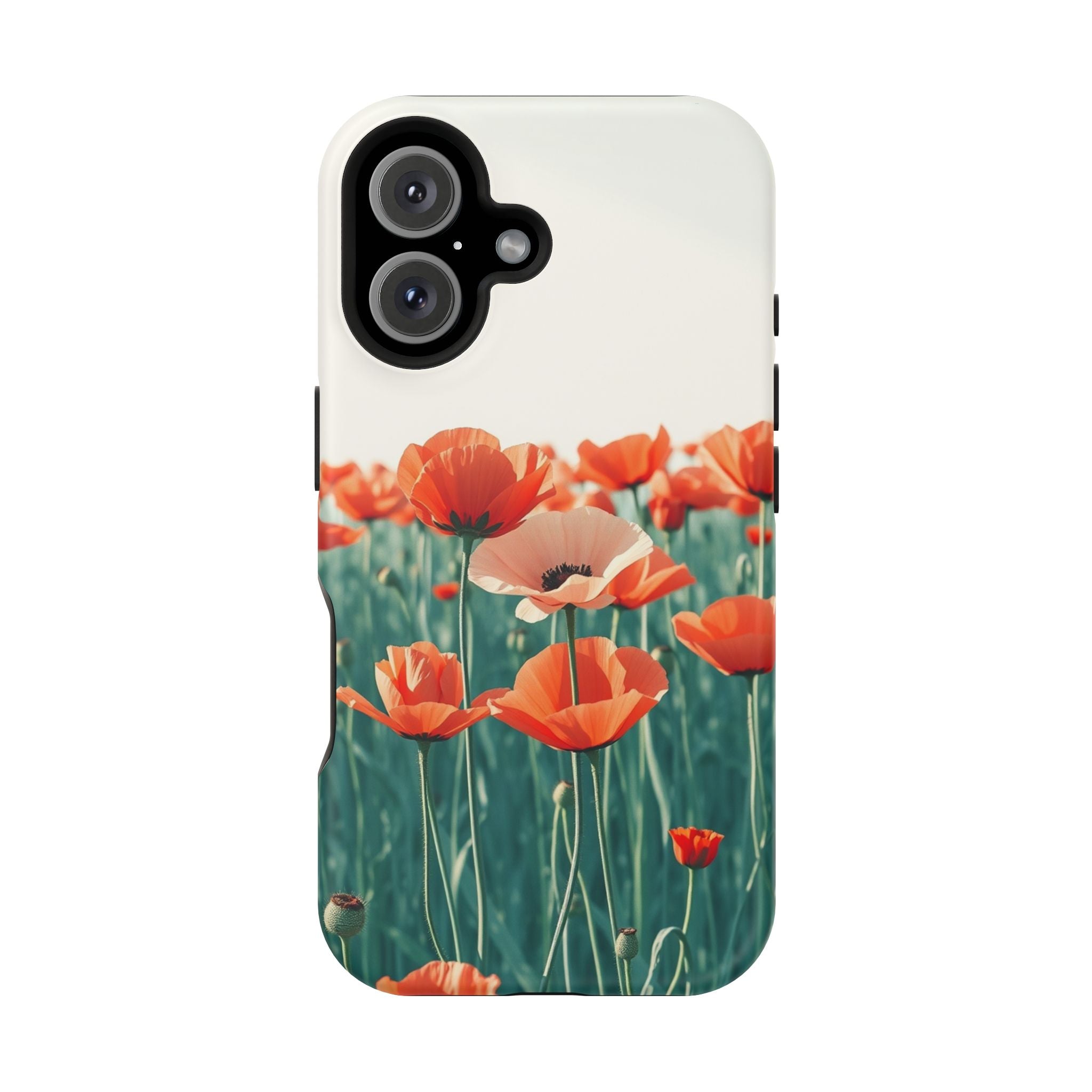 iPhone Mint And Blush Poppy Field 10 Slim Everyday Designer Case · iPhone Case