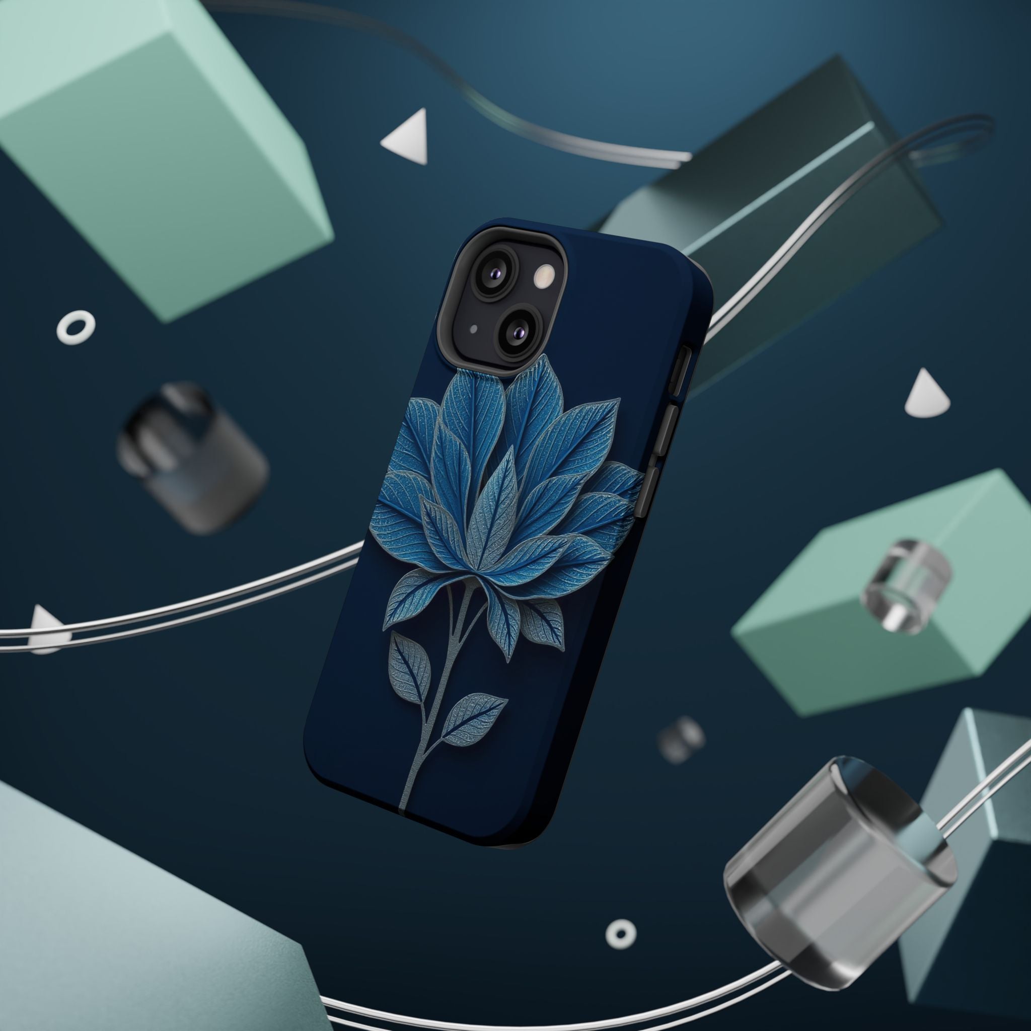 iPhone Night Bloomer Paper Cut Art Bold Modern Everyday Snap Case · iPhone Case