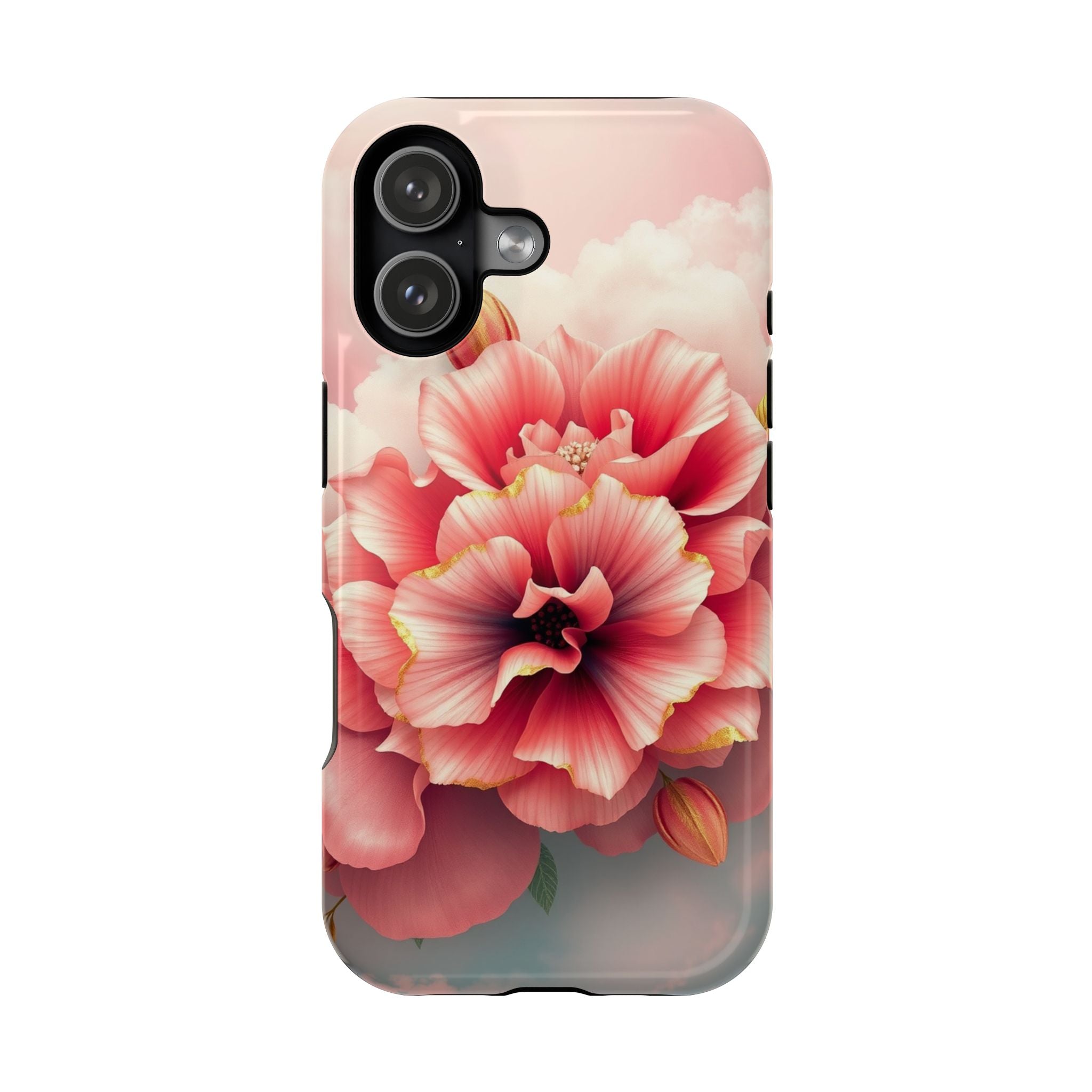 iPhone Pastel Floral Cloud Gold Foil Luxury Slim iPhone Everyday · iPhone Case
