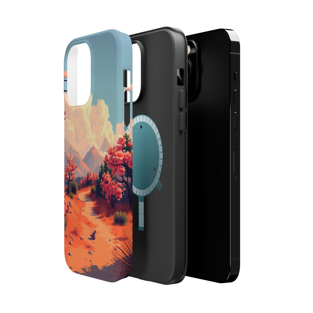 iPhone Burnt Orange And Sand Blossom Trail Slim iPhone Everyday · iPhone Case