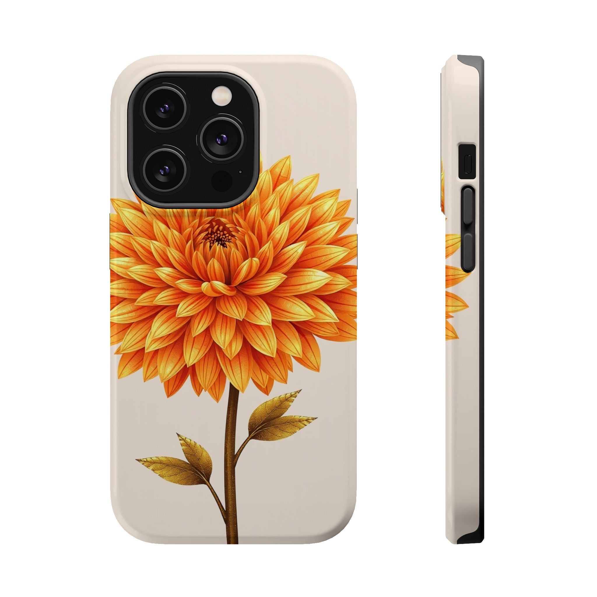iPhone Chrysanthemum Classic Gold Foil Luxury Slim iPhone Everyday · iPhone Case