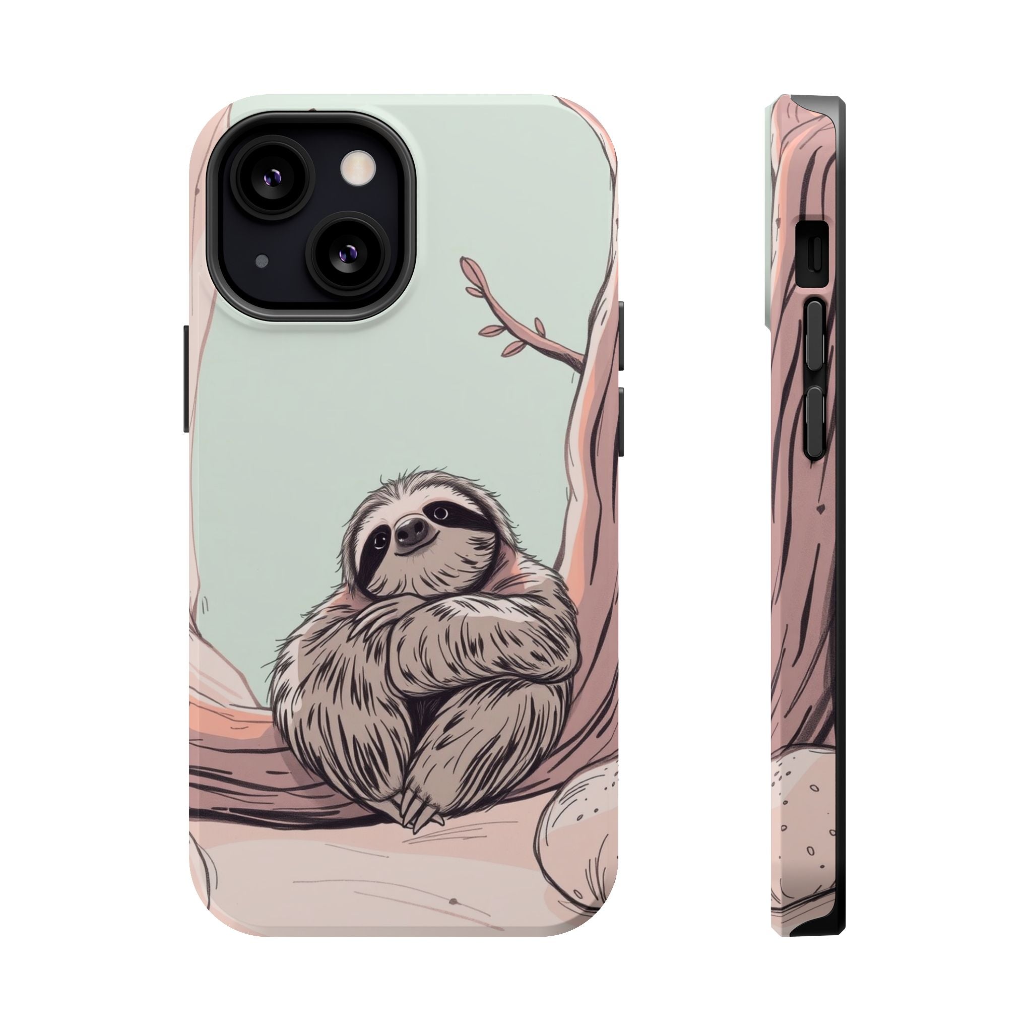 iPhone Cozy Sloth Mode Hand-Drawn Sketch Slim Everyday Designer Case · iPhone Ca