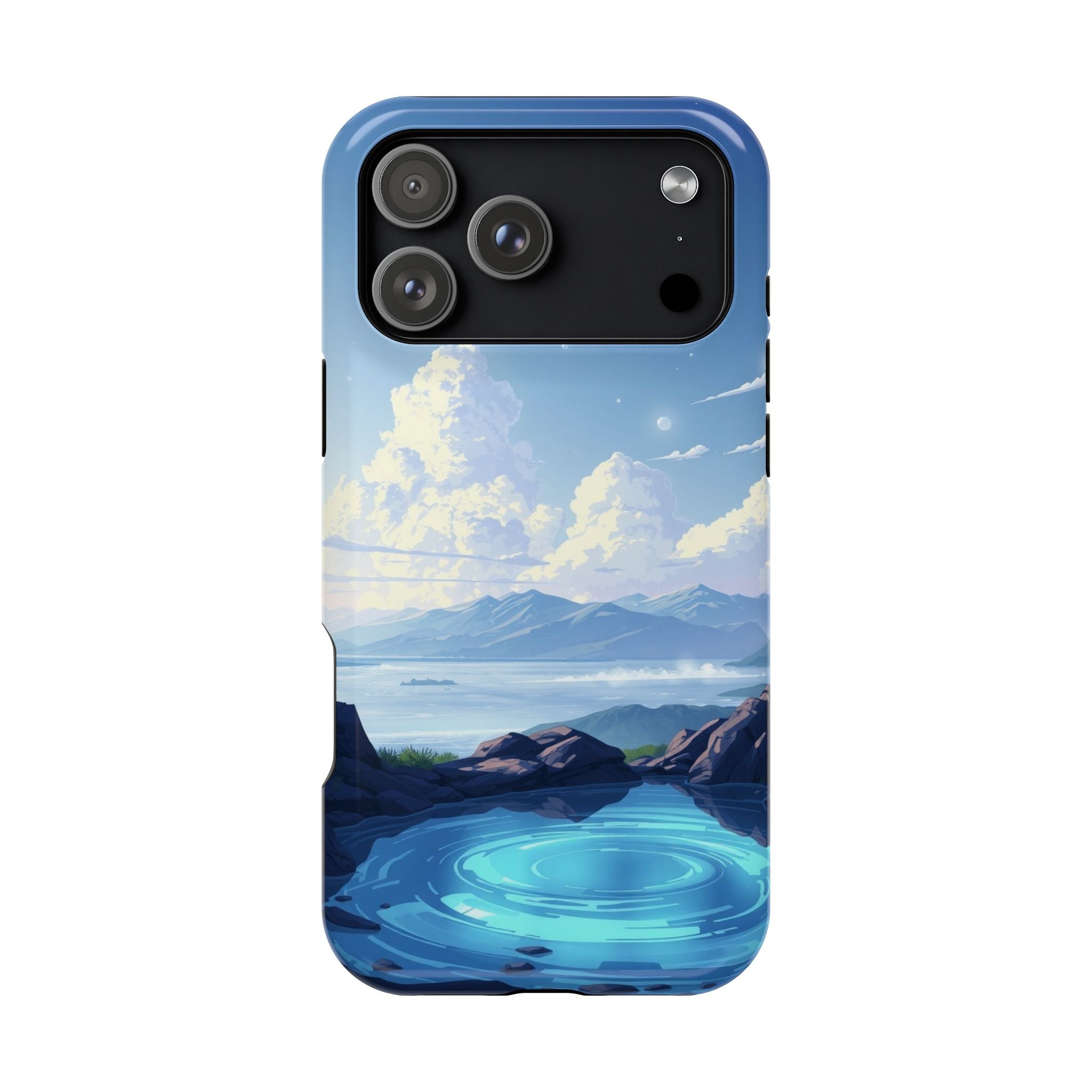 iPhone Earthy Tidal Pool Design 18 Bold Modern Everyday Snap Case · iPhone Case