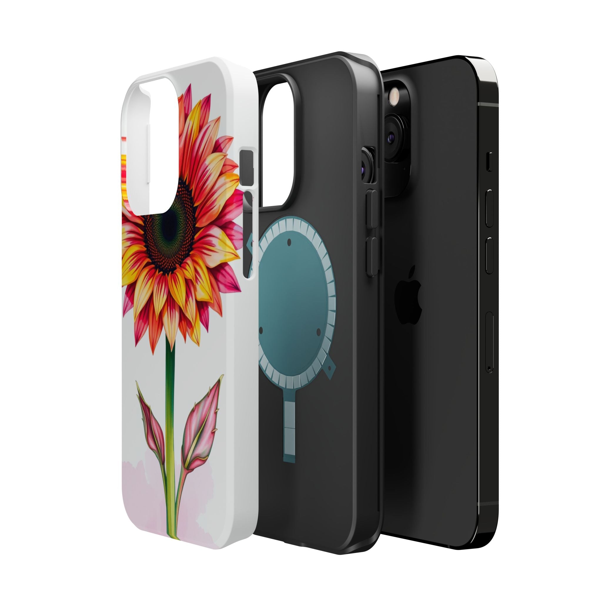 iPhone Sunflower Pop Vibrant Watercolor Slim Snap Case · iPhone Case
