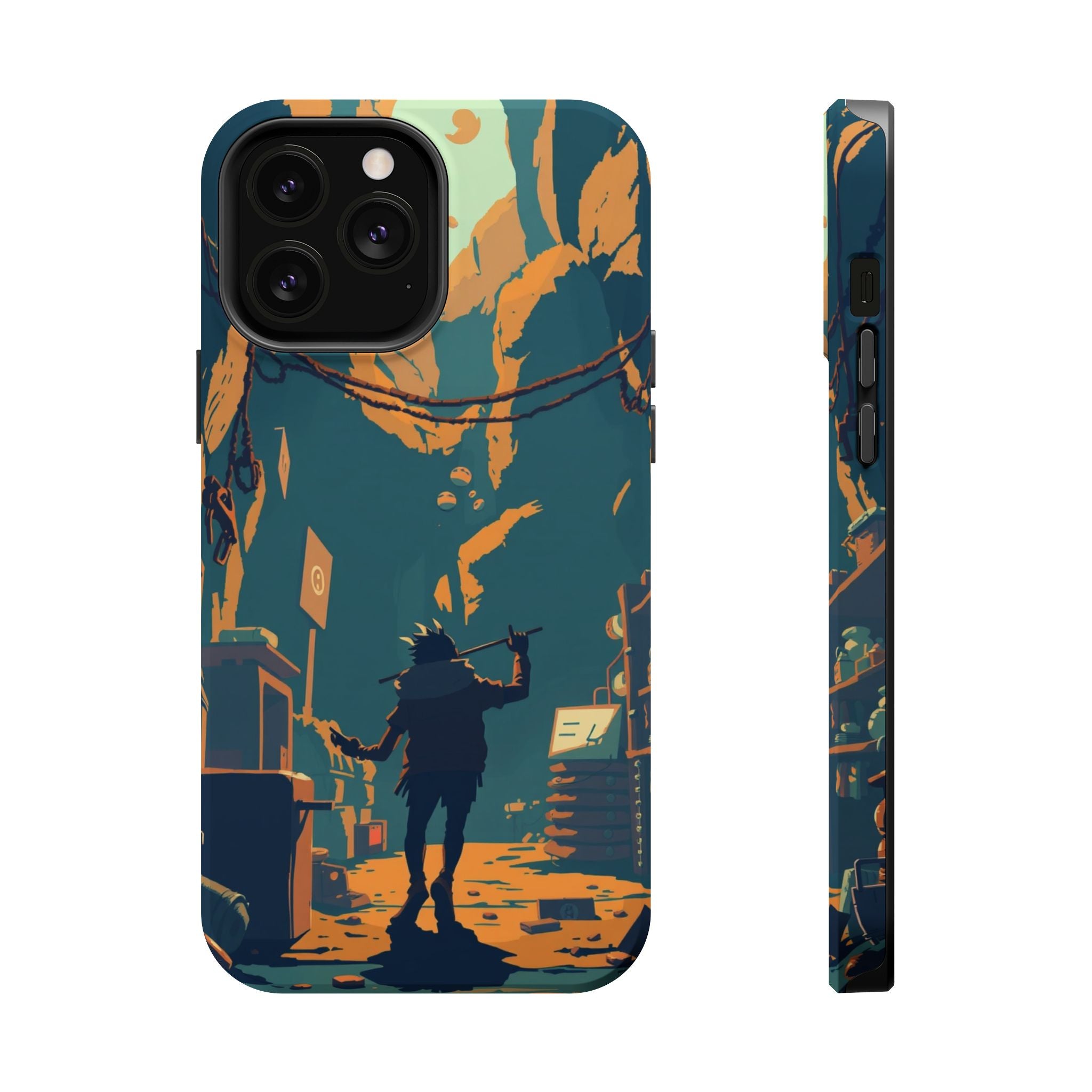 iPhone Mustard And Rust Unhinged in a Cute Way Soft Finish Everyday Case · iPhon