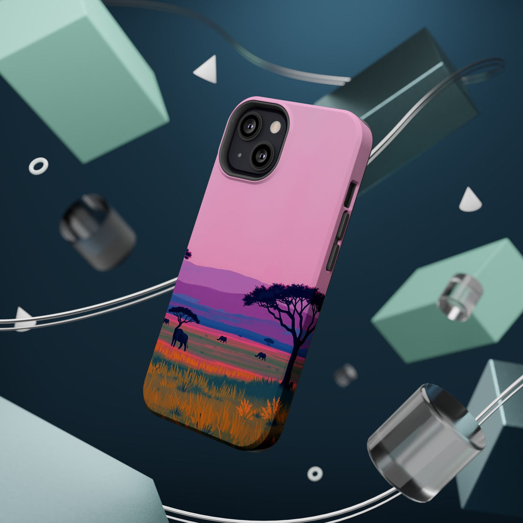 iPhone Savanna Horizon Electric Art Slim Everyday Designer Case · iPhone Case