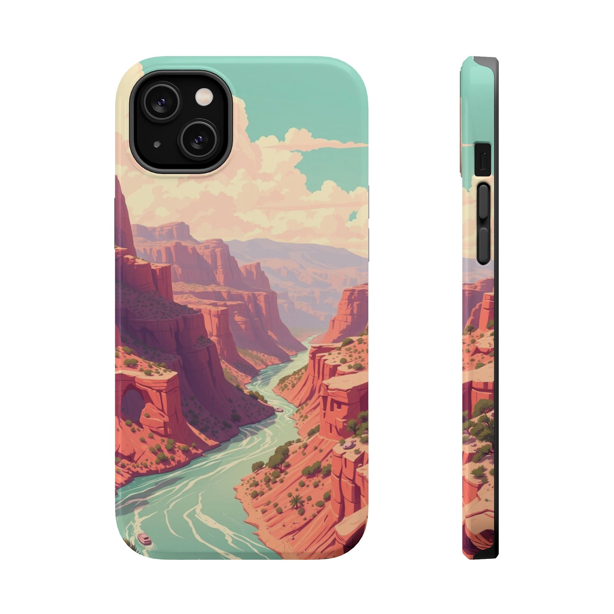 iPhone River Canyon Electric Art Bold Modern Everyday Snap Case · iPhone Case